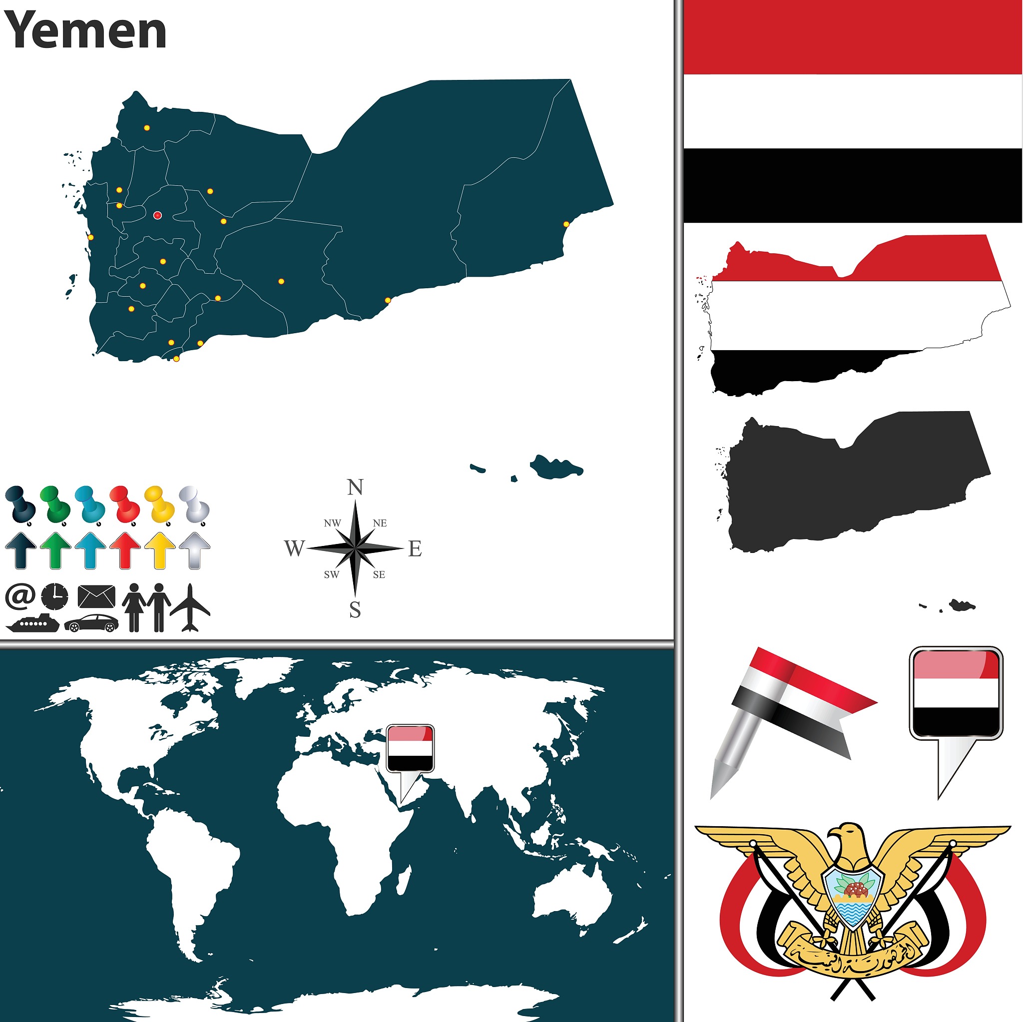 map of yemen