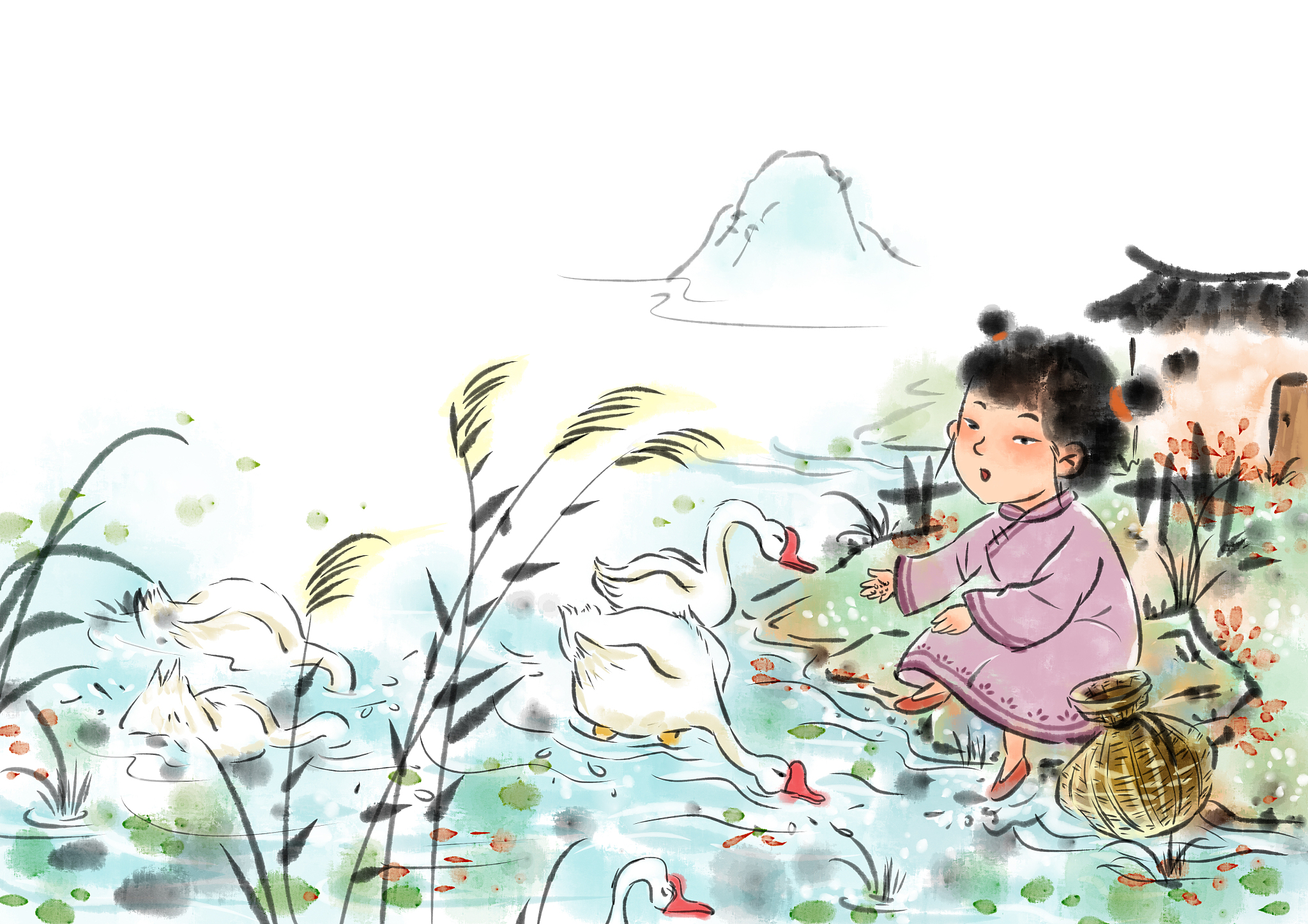 三年级下册童年的水墨画重点预习内容：开启艺术之旅