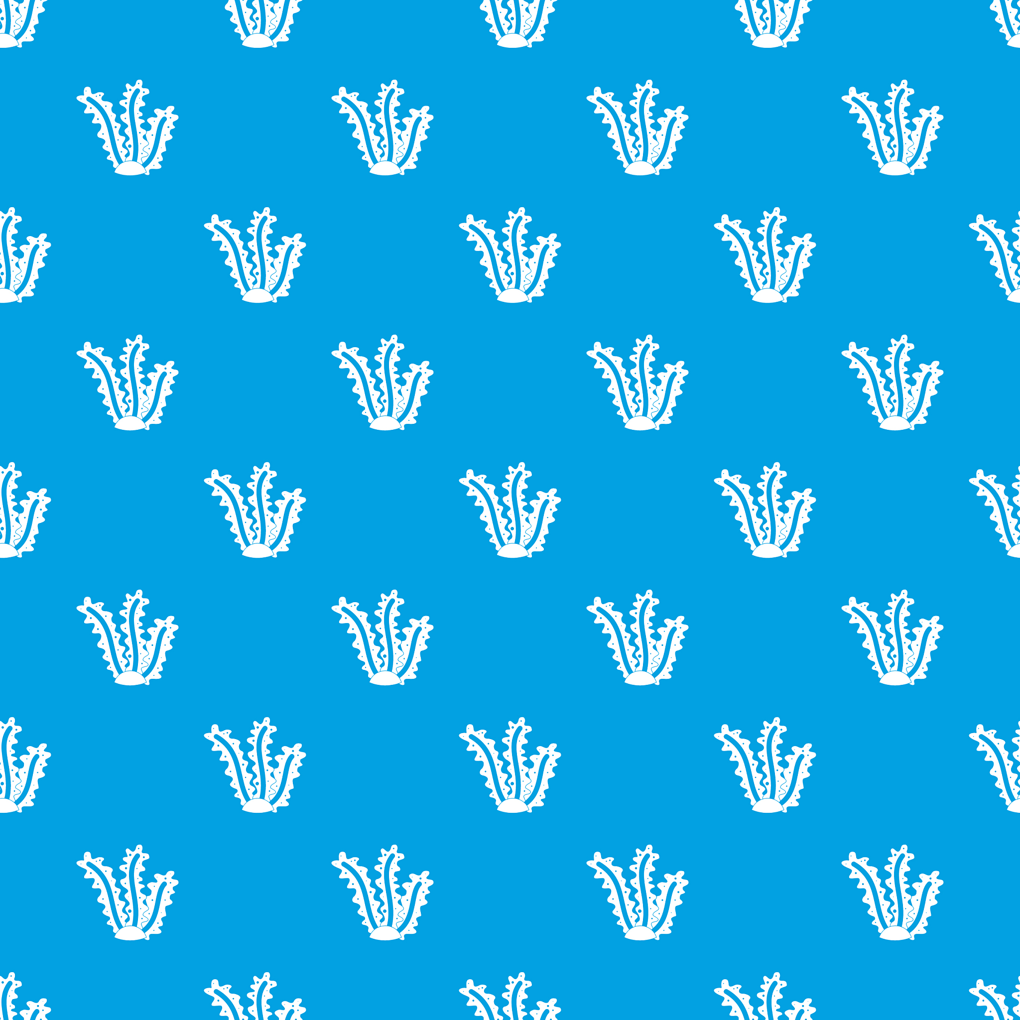 seaweed pattern seamless blue