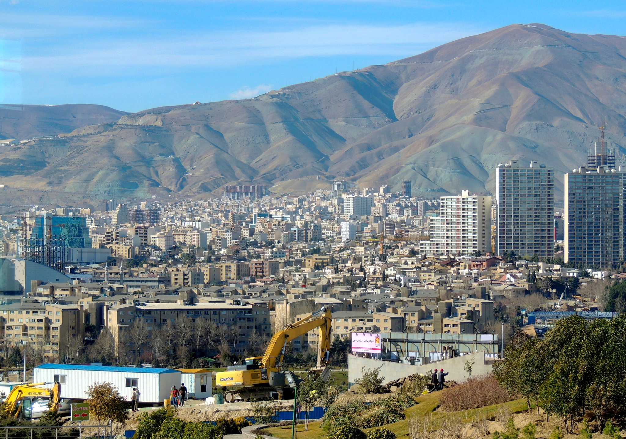 tehran city skyline, iran