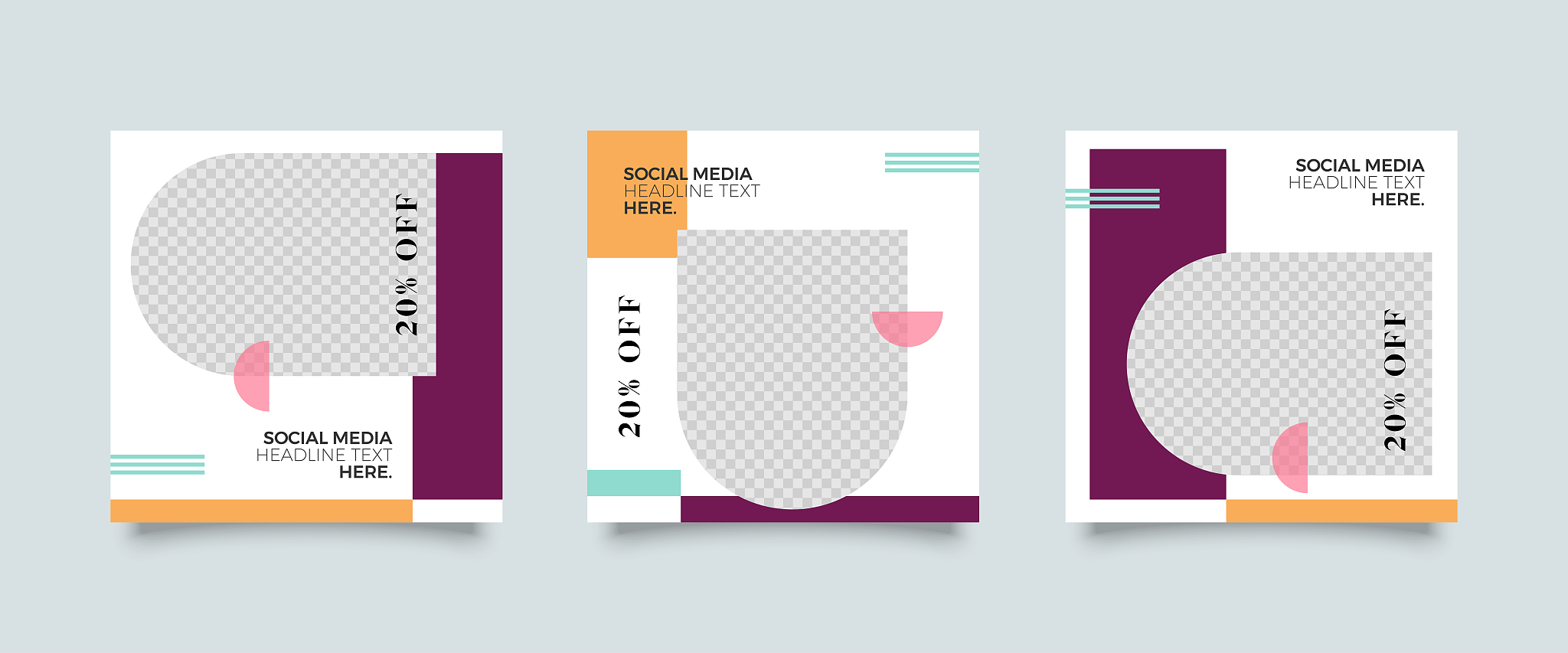 social media post template