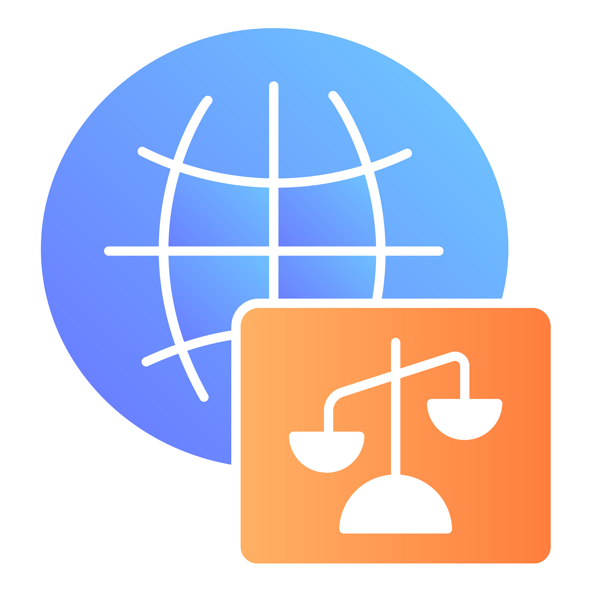 world justice flat icon global court color icons