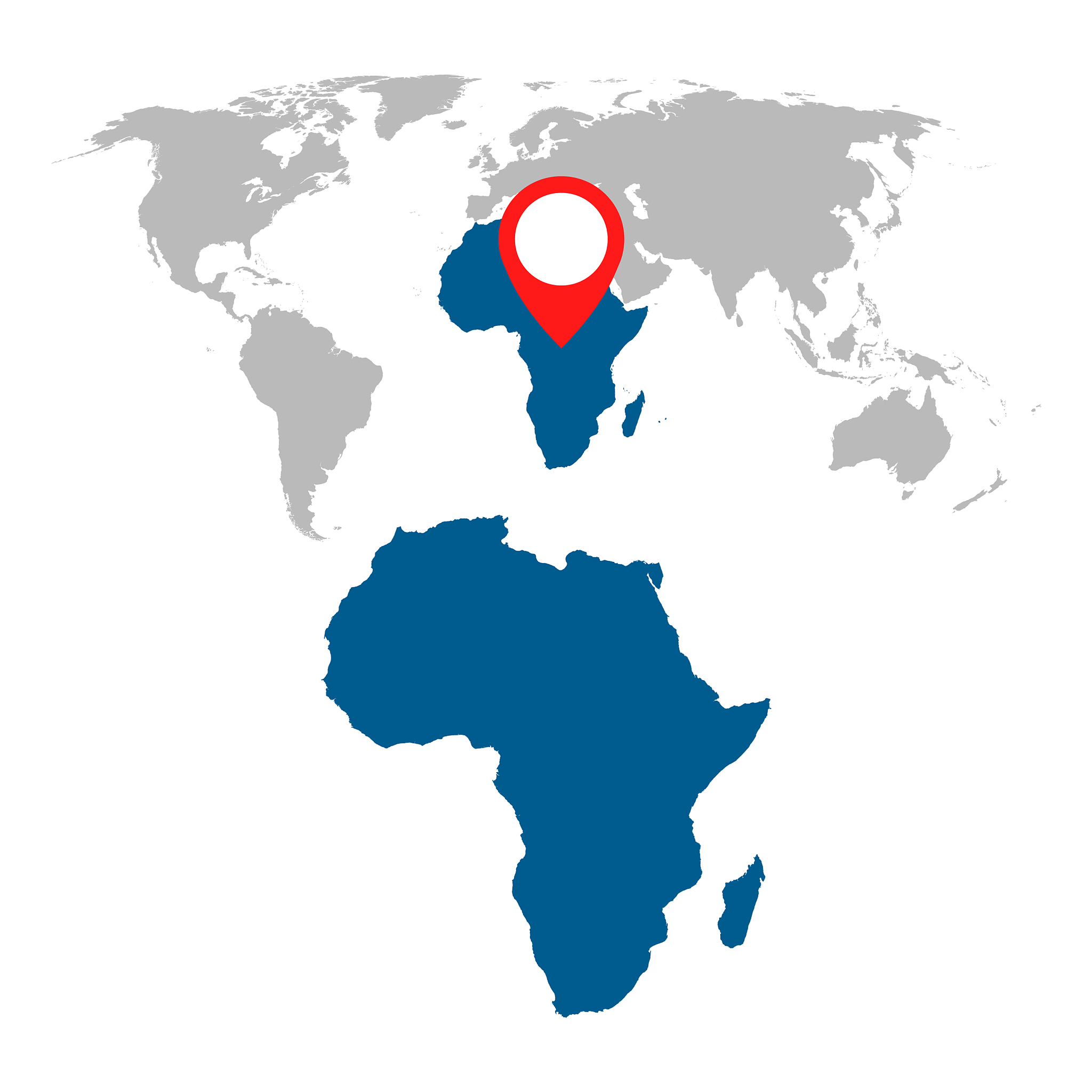 detailed map of africa and world map navigation