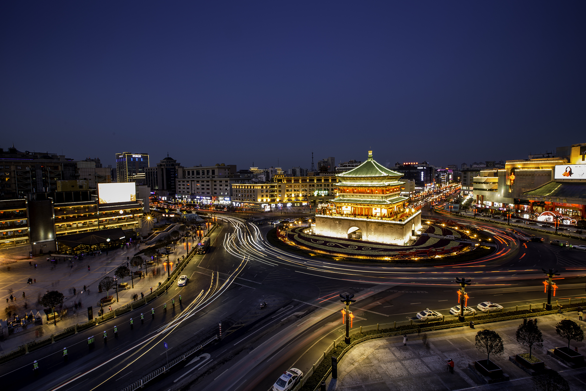 西安钟楼夜景