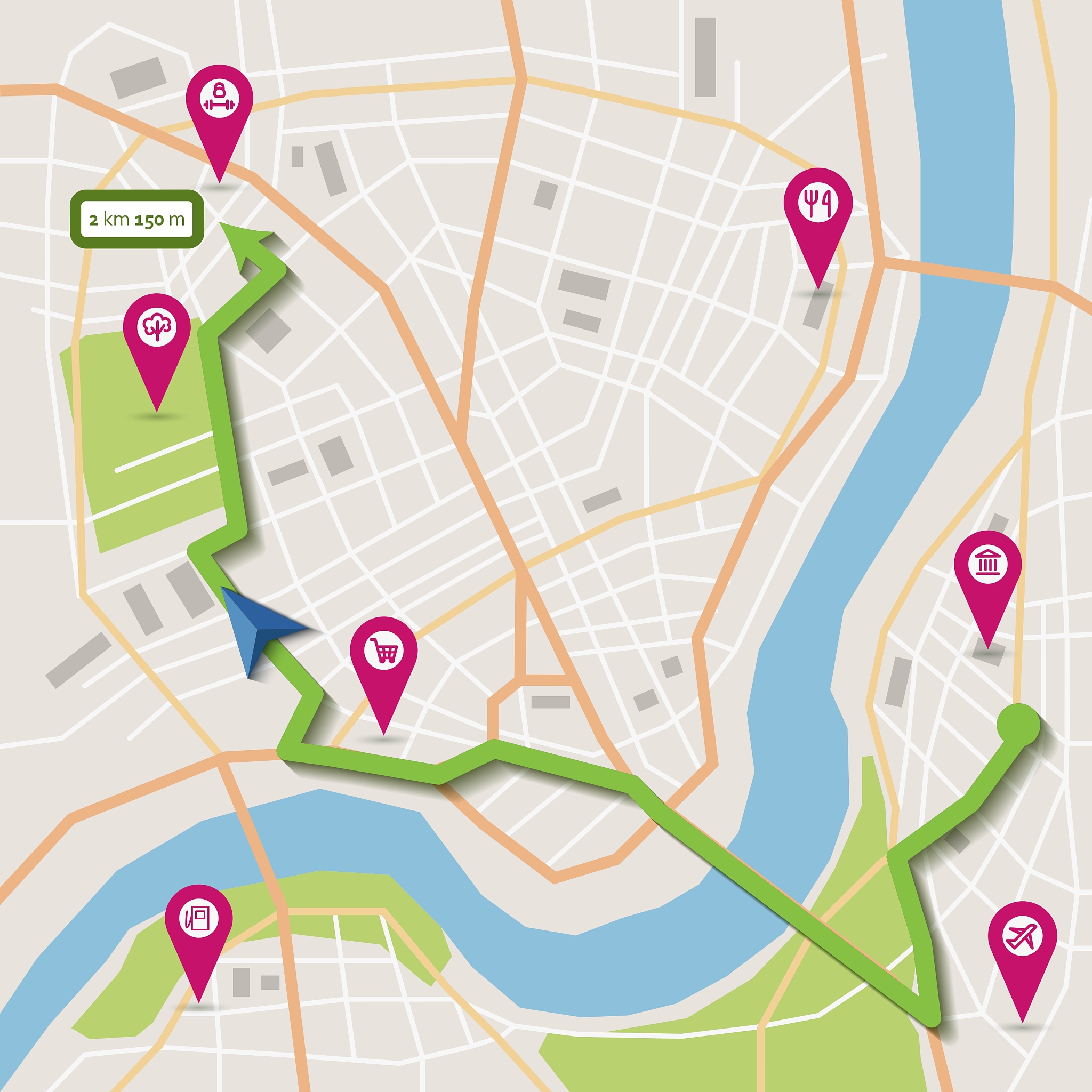 city map navigation