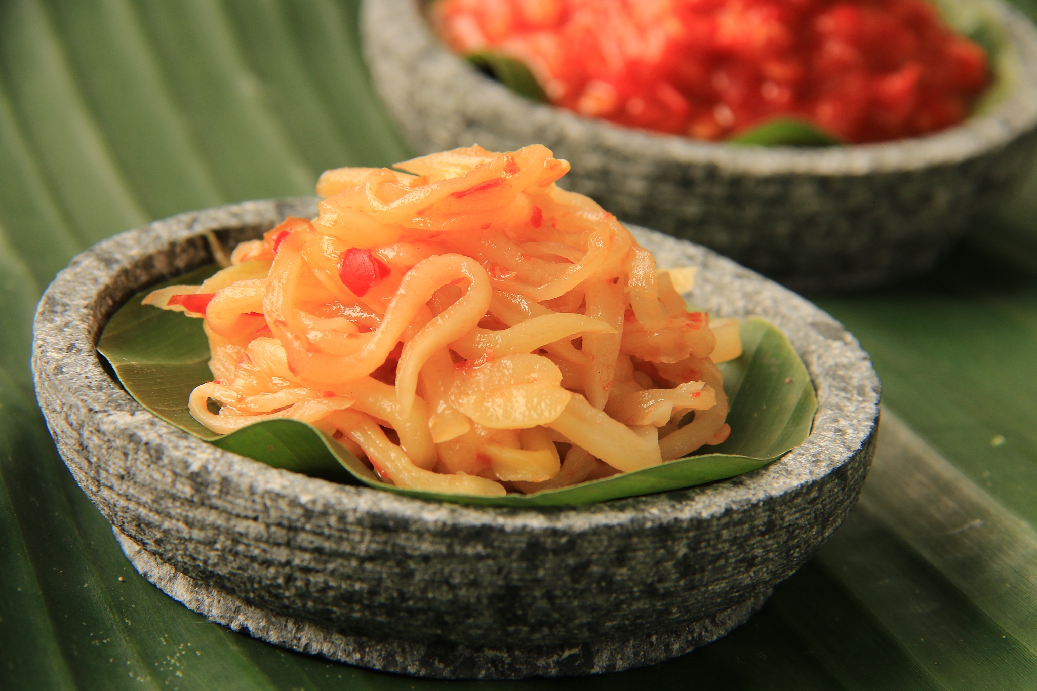 sambal mangga muda, the traditional spicy mango salsa from west 