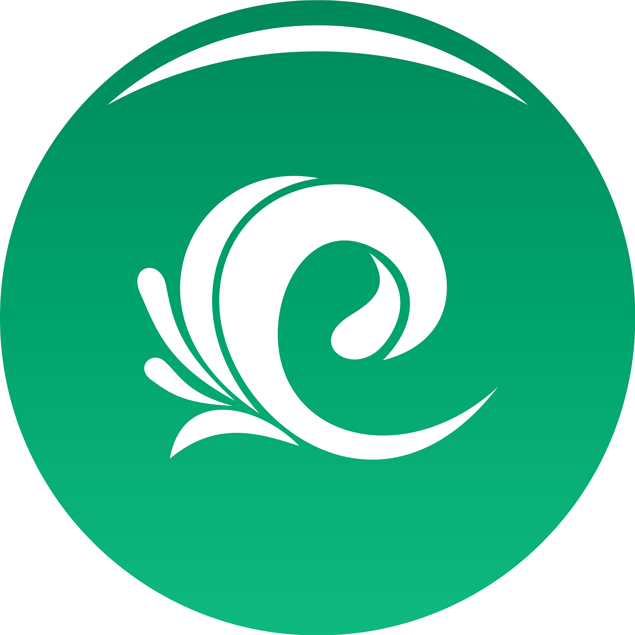 wave tsunami icon green