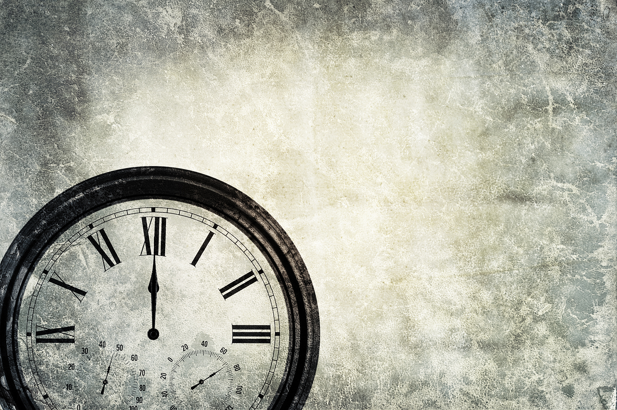clock at exactly 12 o'clock