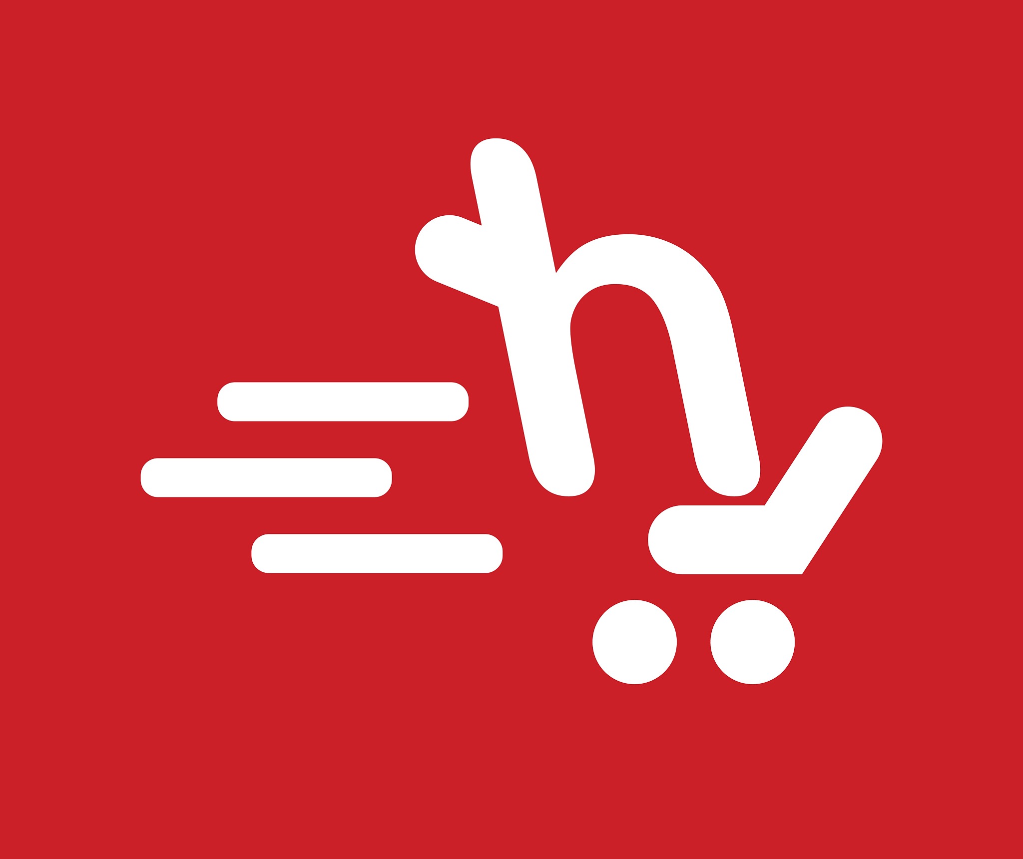 shopping cart icon for h