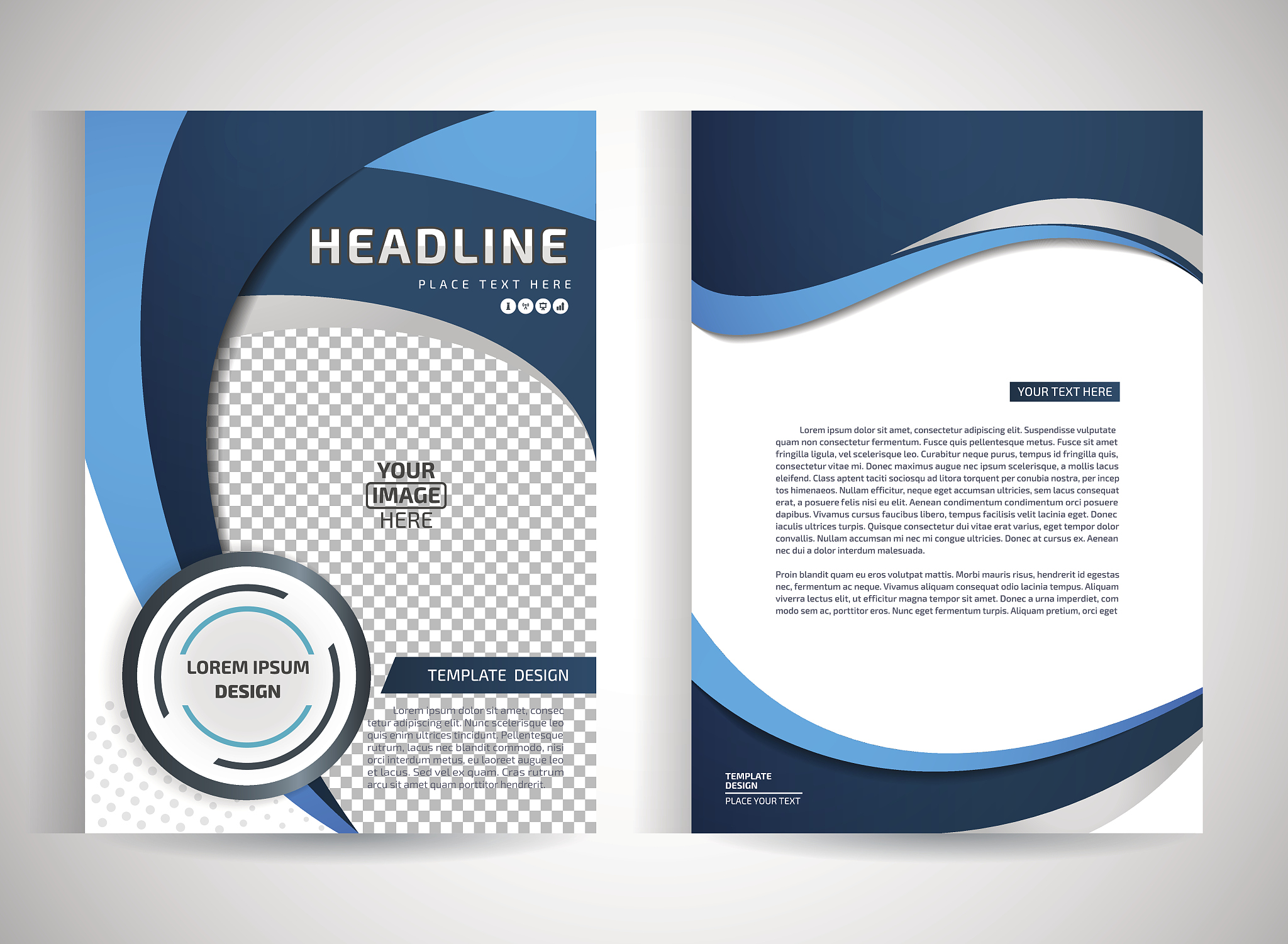 abstract vector modern flyers brochure / annual report /design t