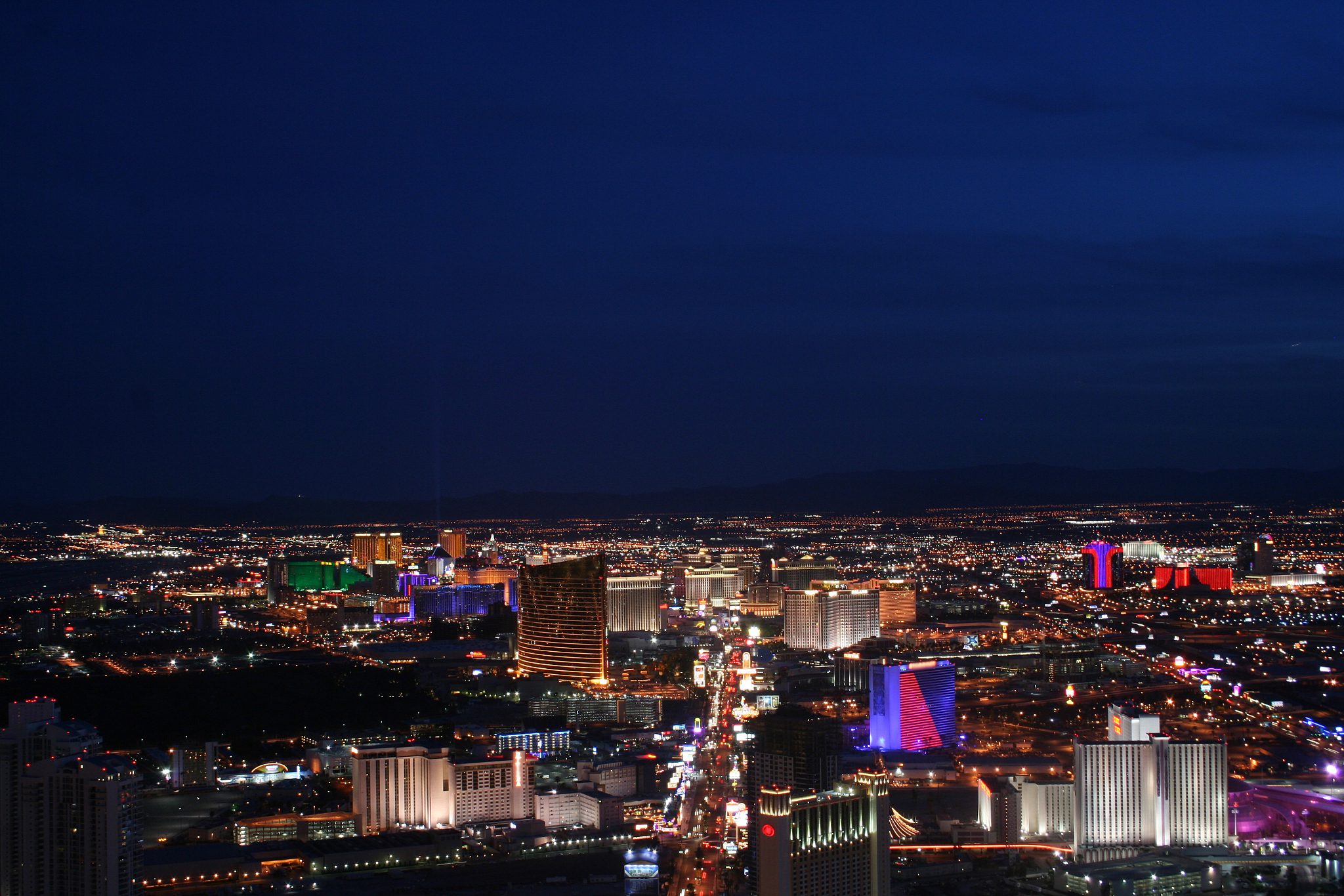 casino and skyline las vegas, nevada