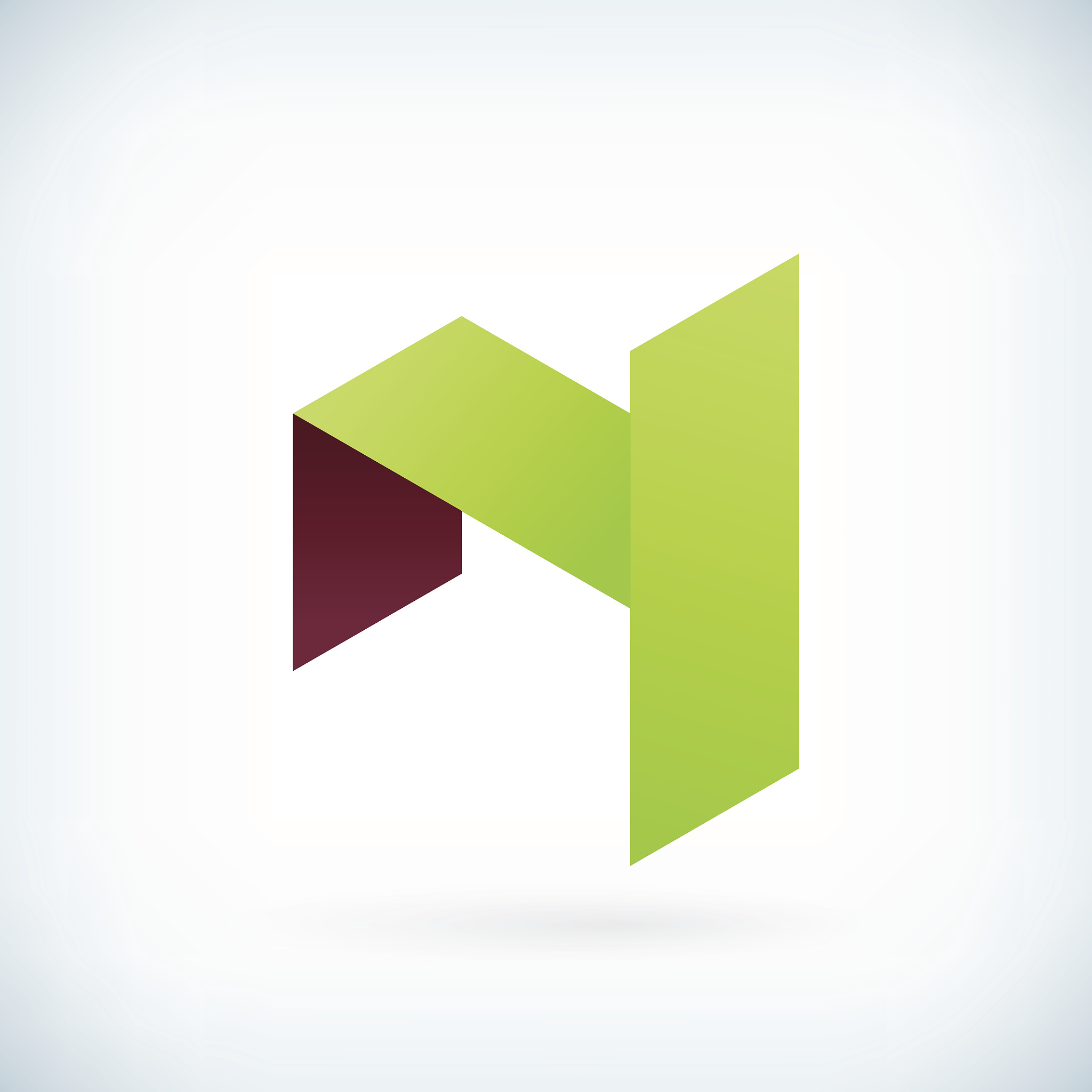 modern letter h icon flat design element template