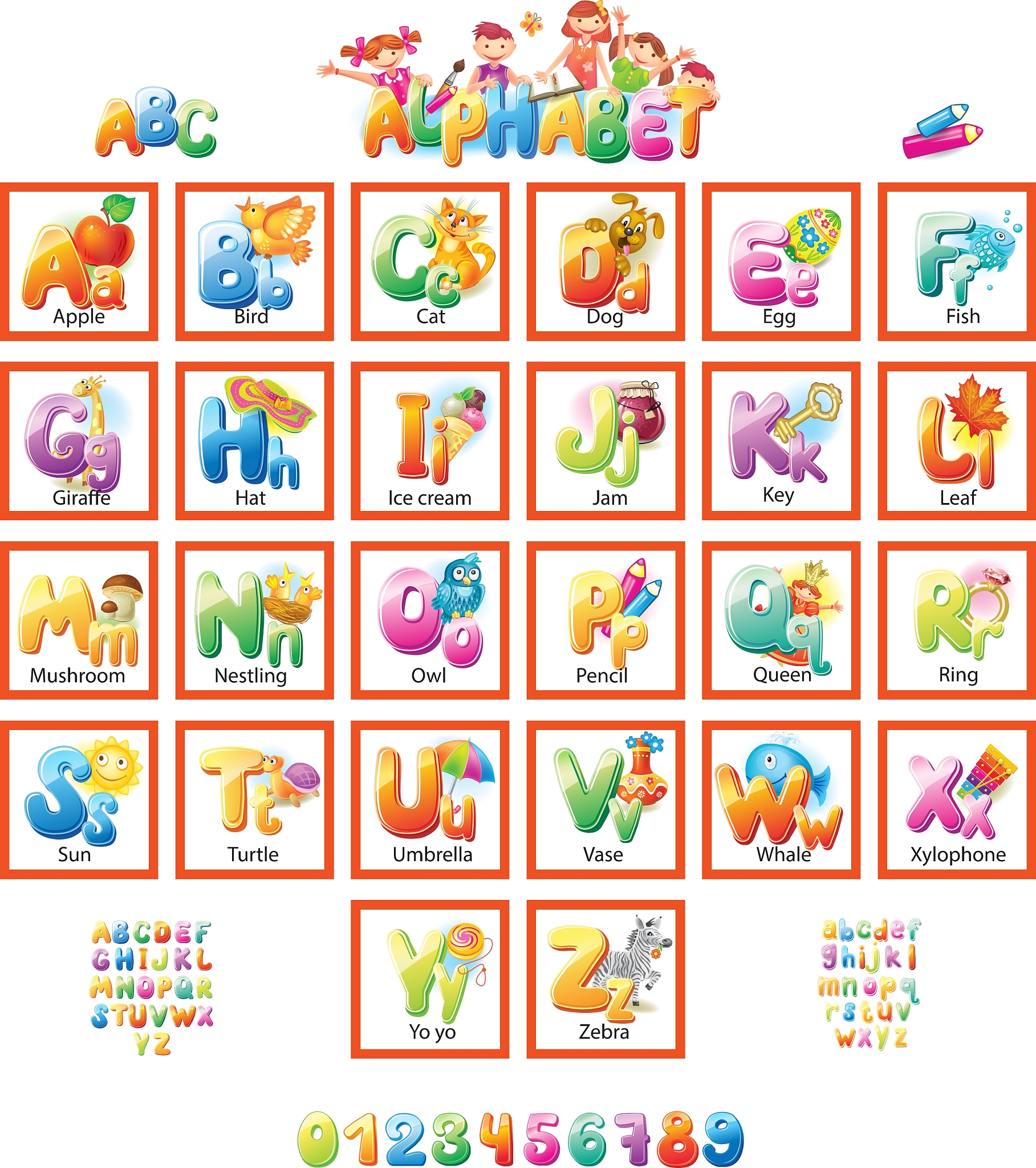 ABC Alphabet Fun for Kids: 20 Words for Preschoolers