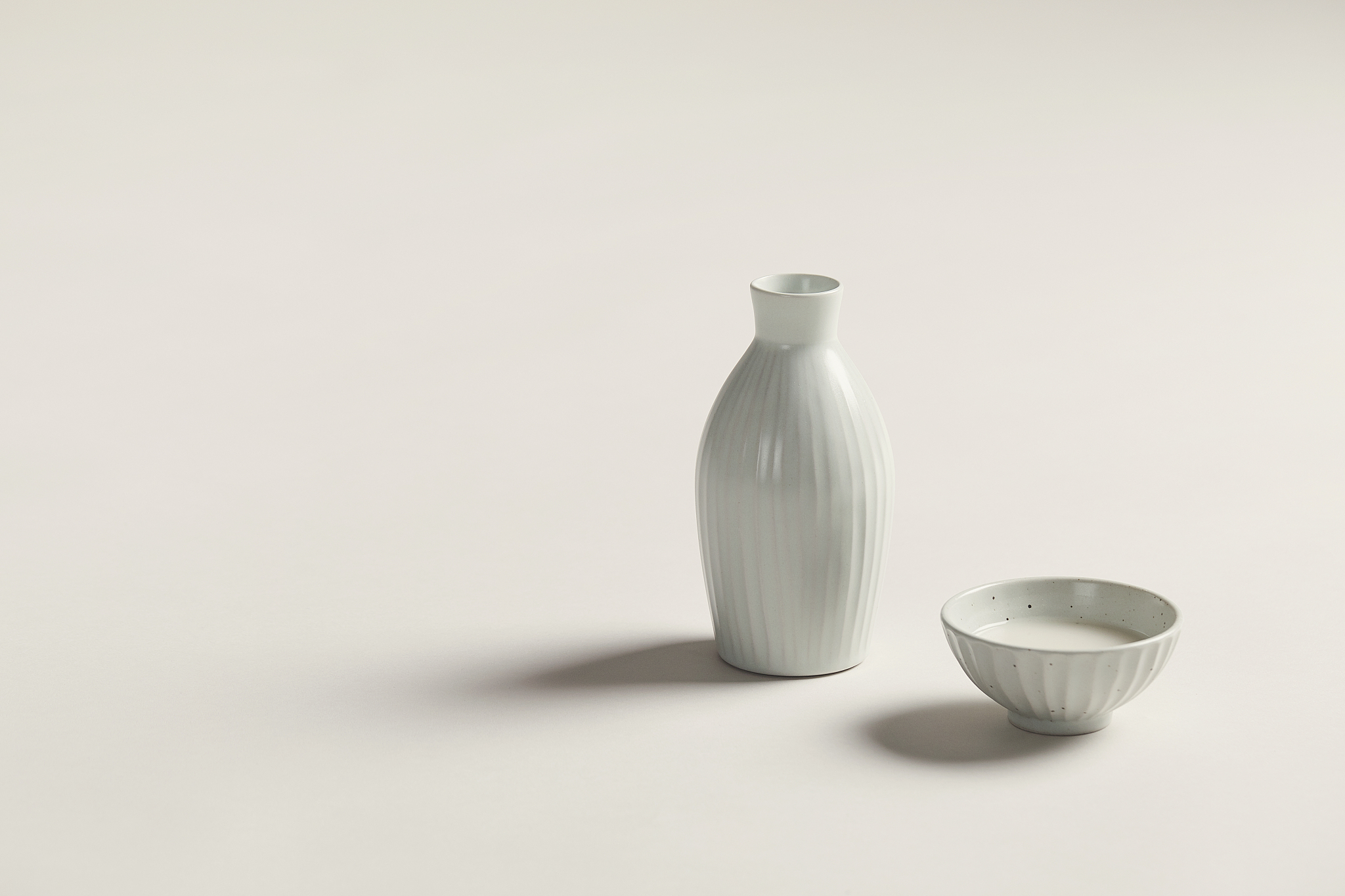 makgeolli, liquor, cup, bottle, raw rice wine