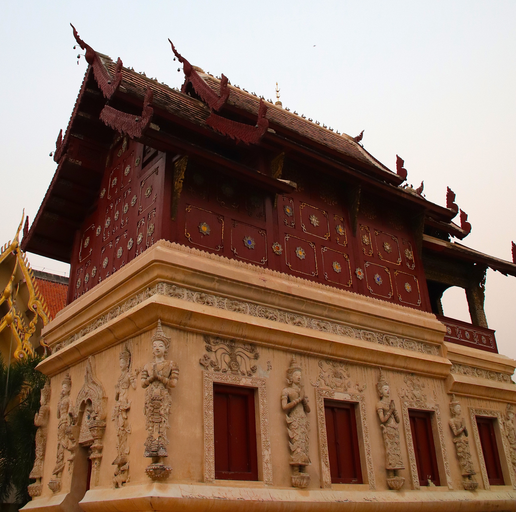 temple in chiangmai thailand beautifully decorated