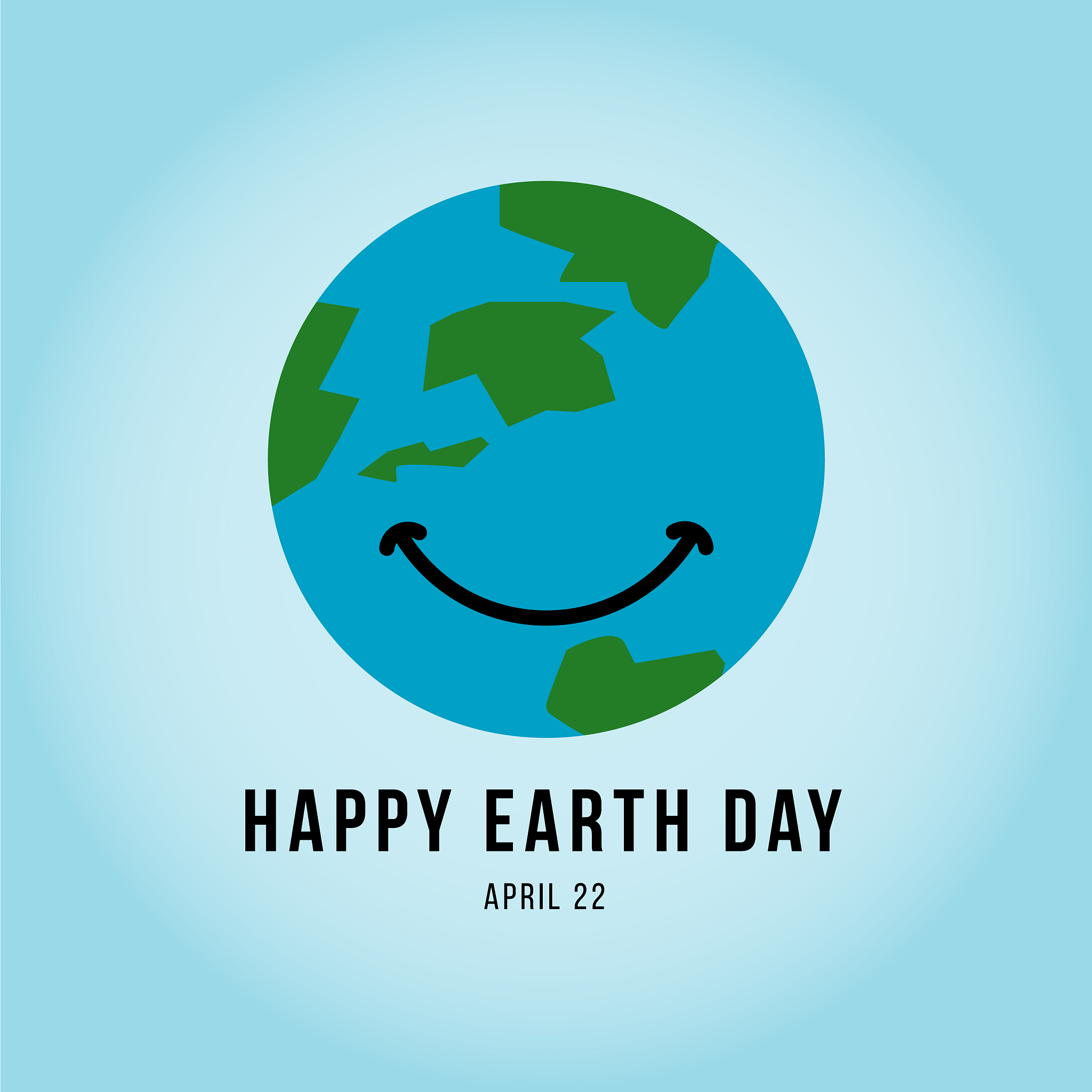 happy earth day template design