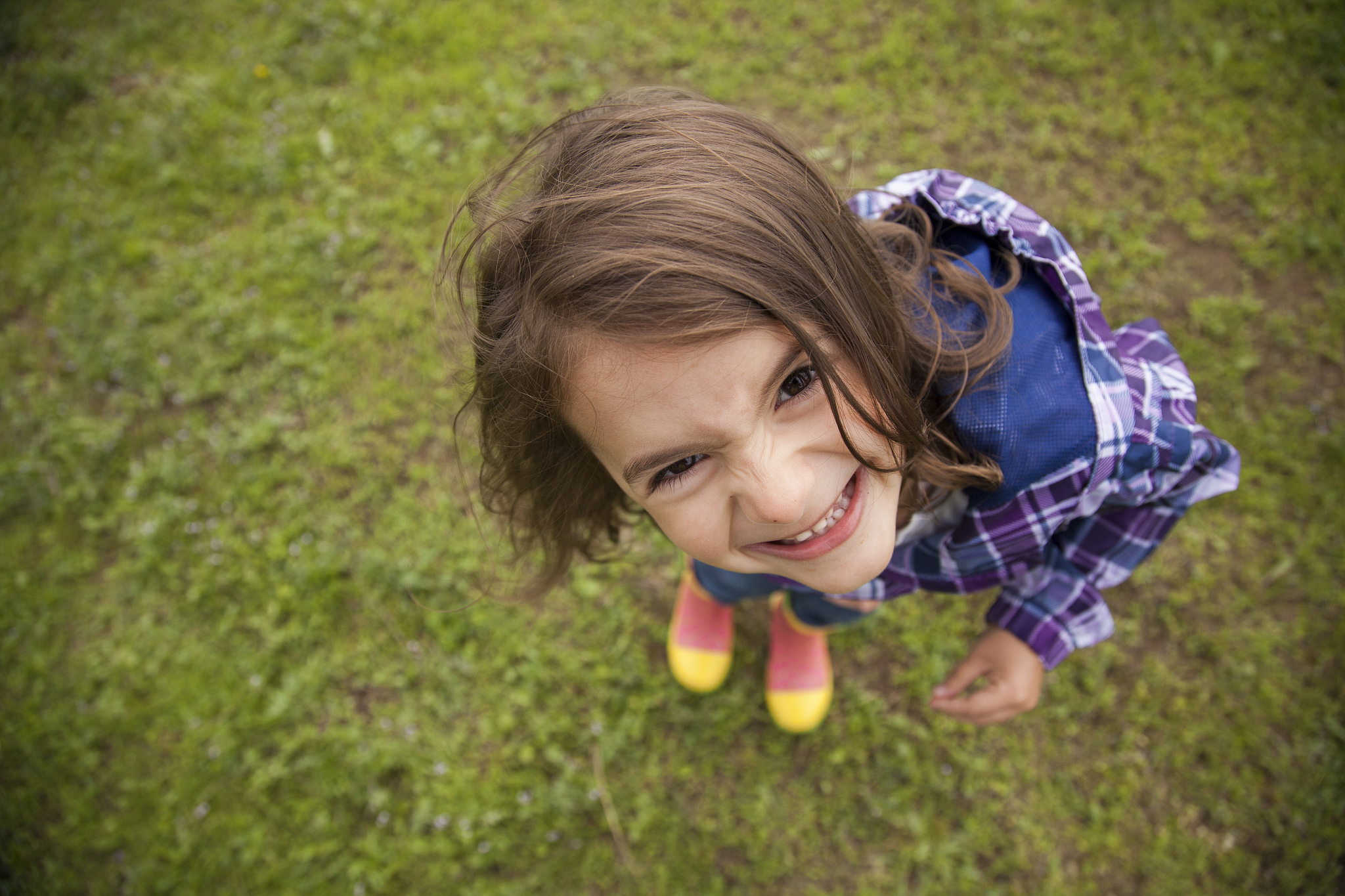 little girl in nature