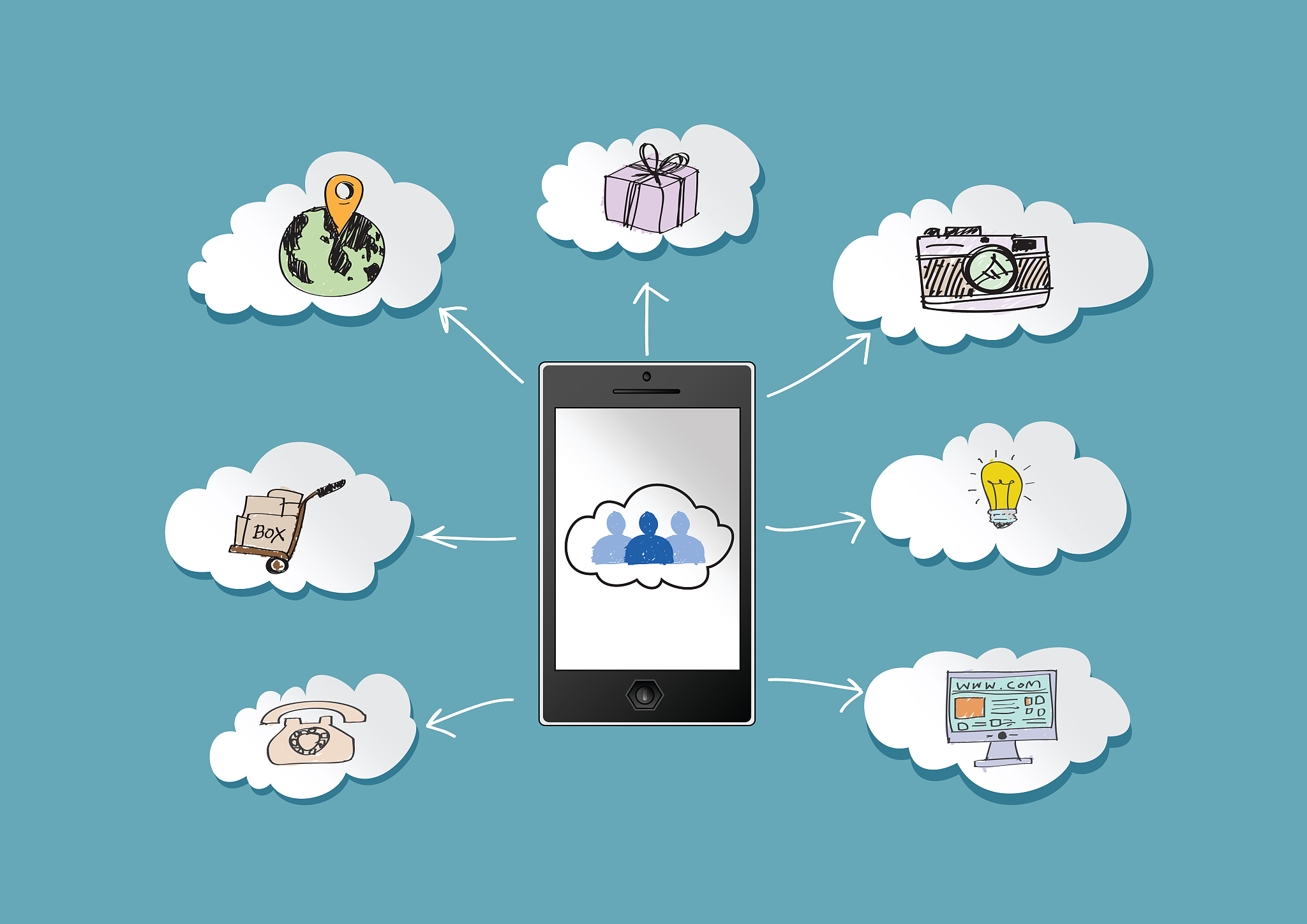 clouds icon design for website and social networks
