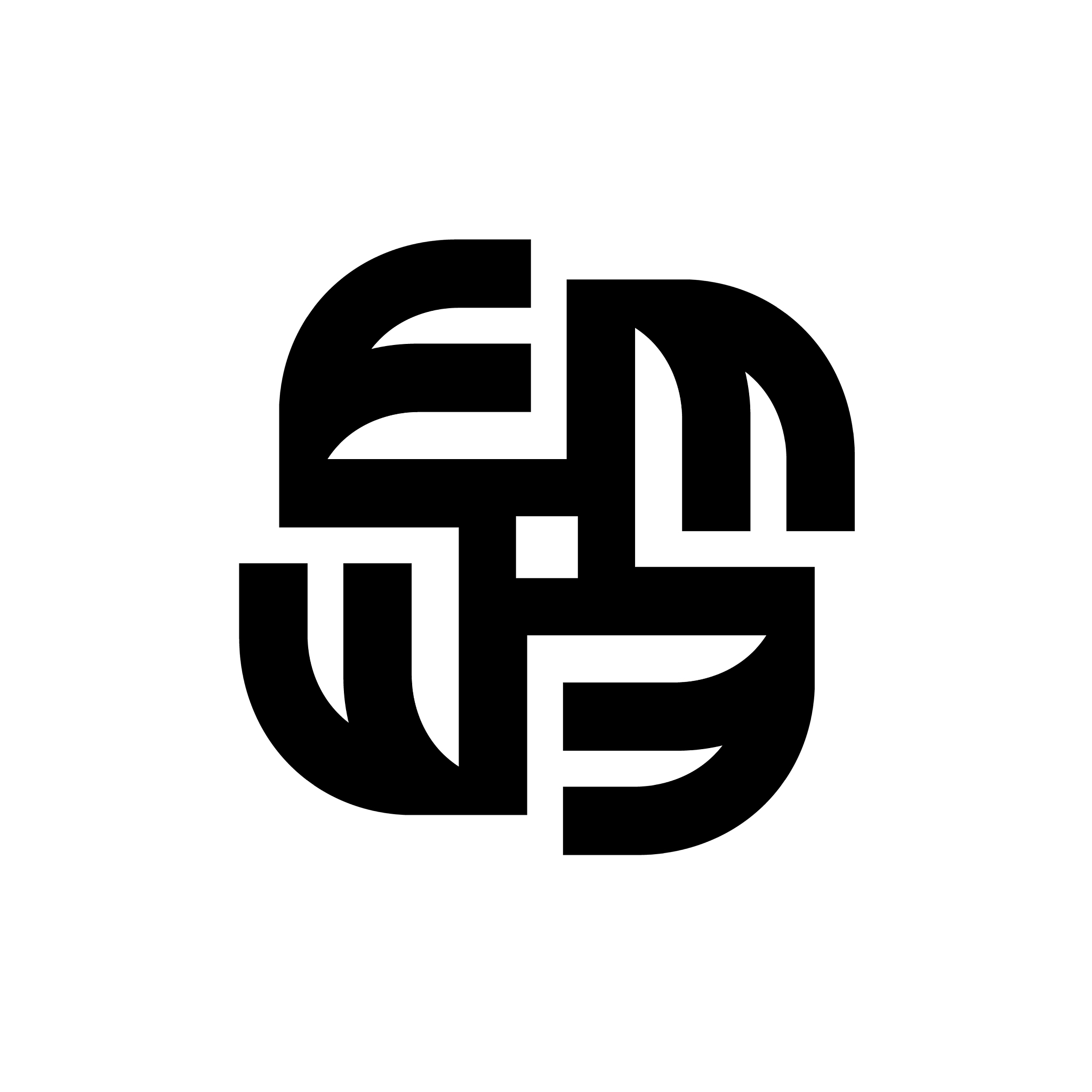 black abstract logo