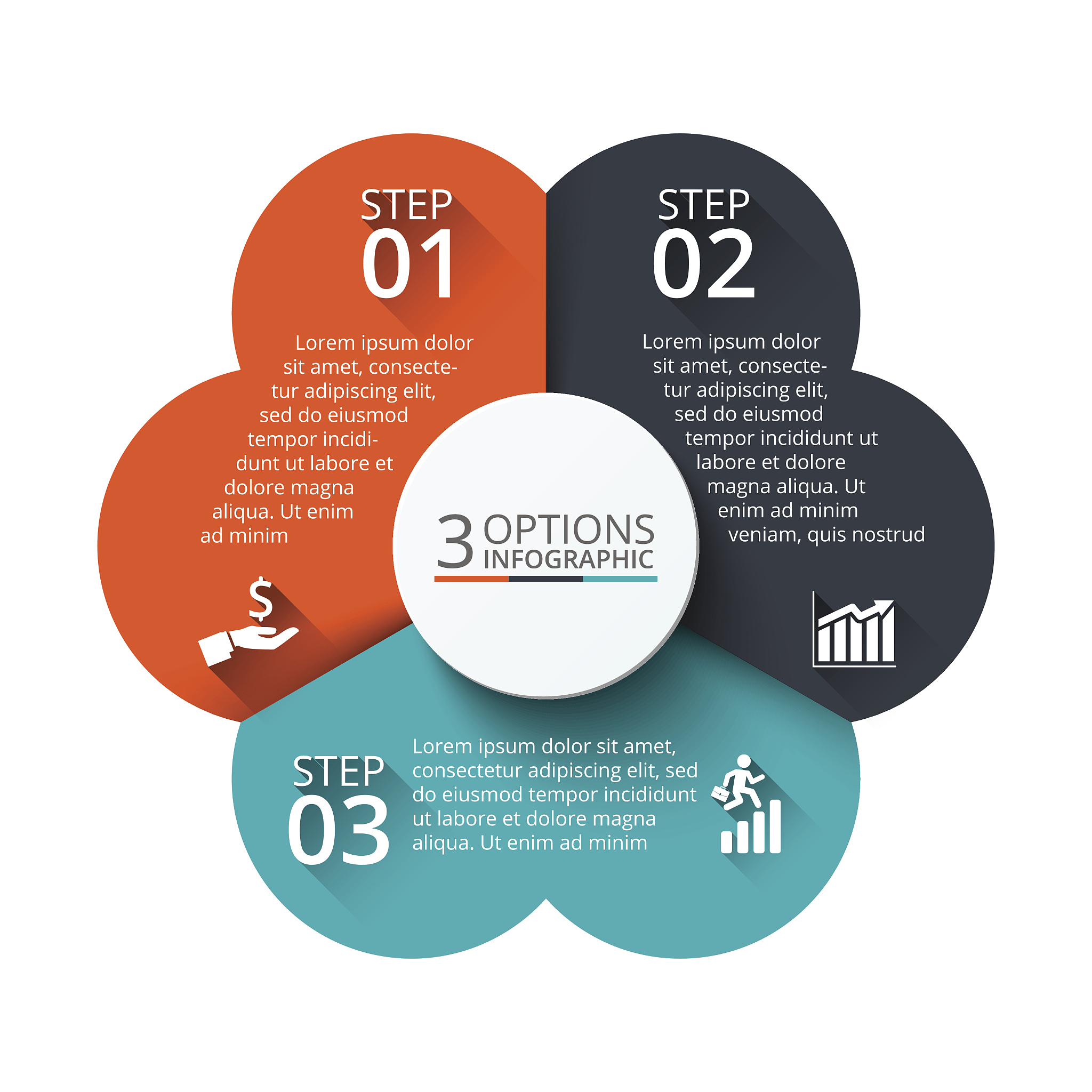 vector circle element for infographic.
