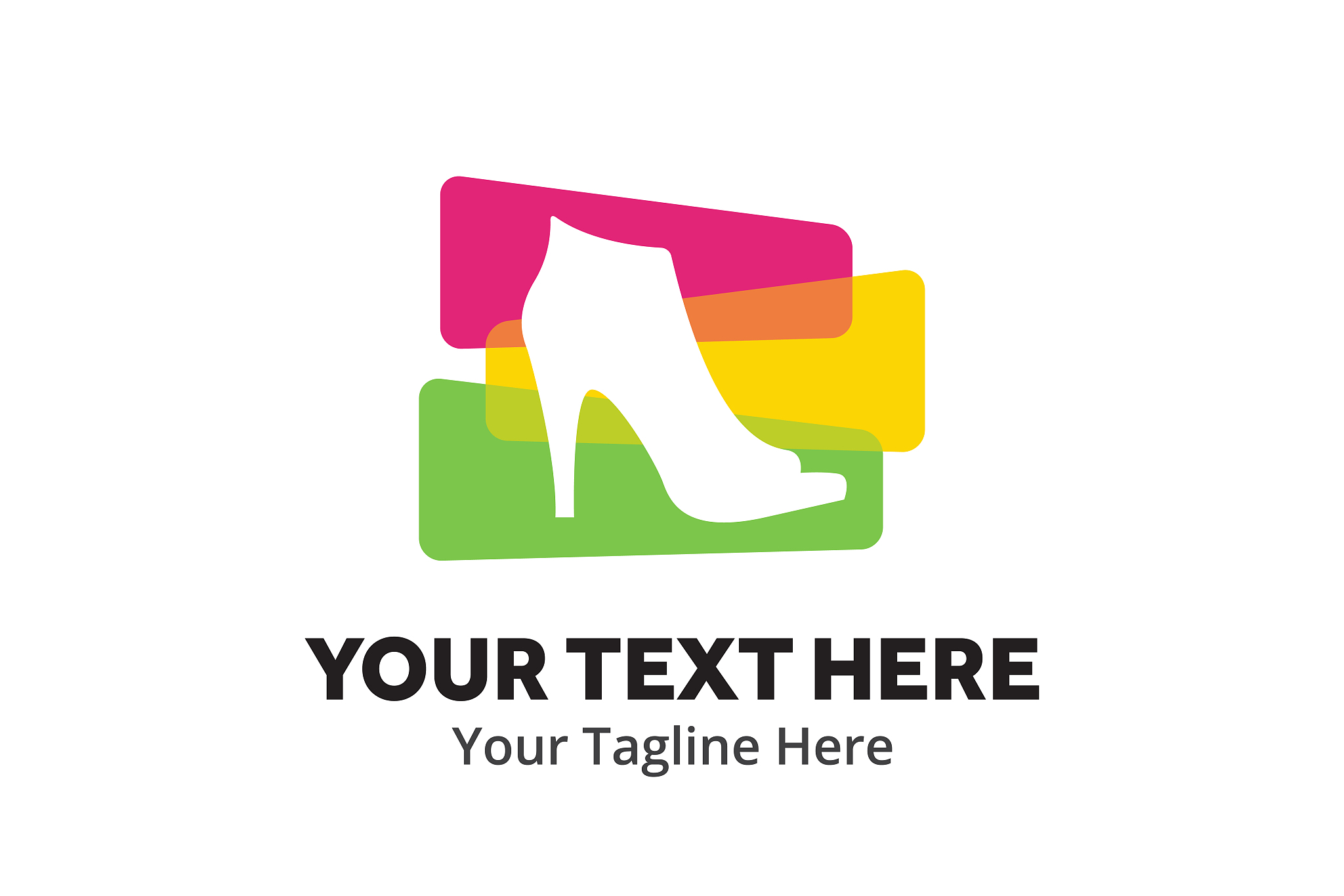 ladies shoes logo , ladies shoes simple logo creative design in 