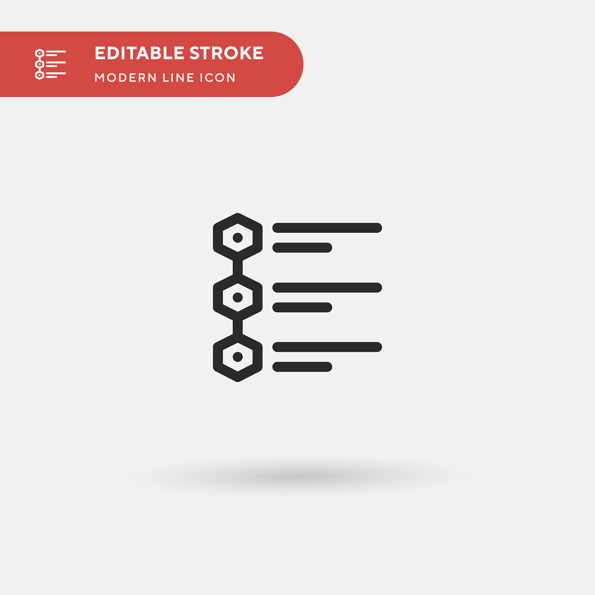 list simple icon symbol