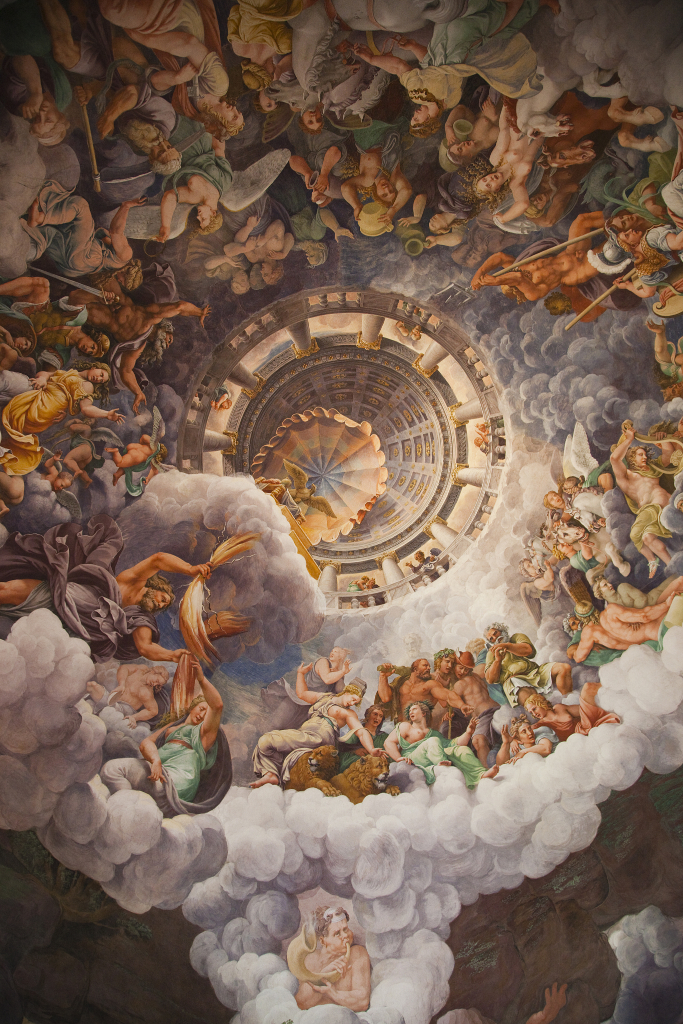 chamber of the giants, camera dei giganti, palazzo te, mantua, l
