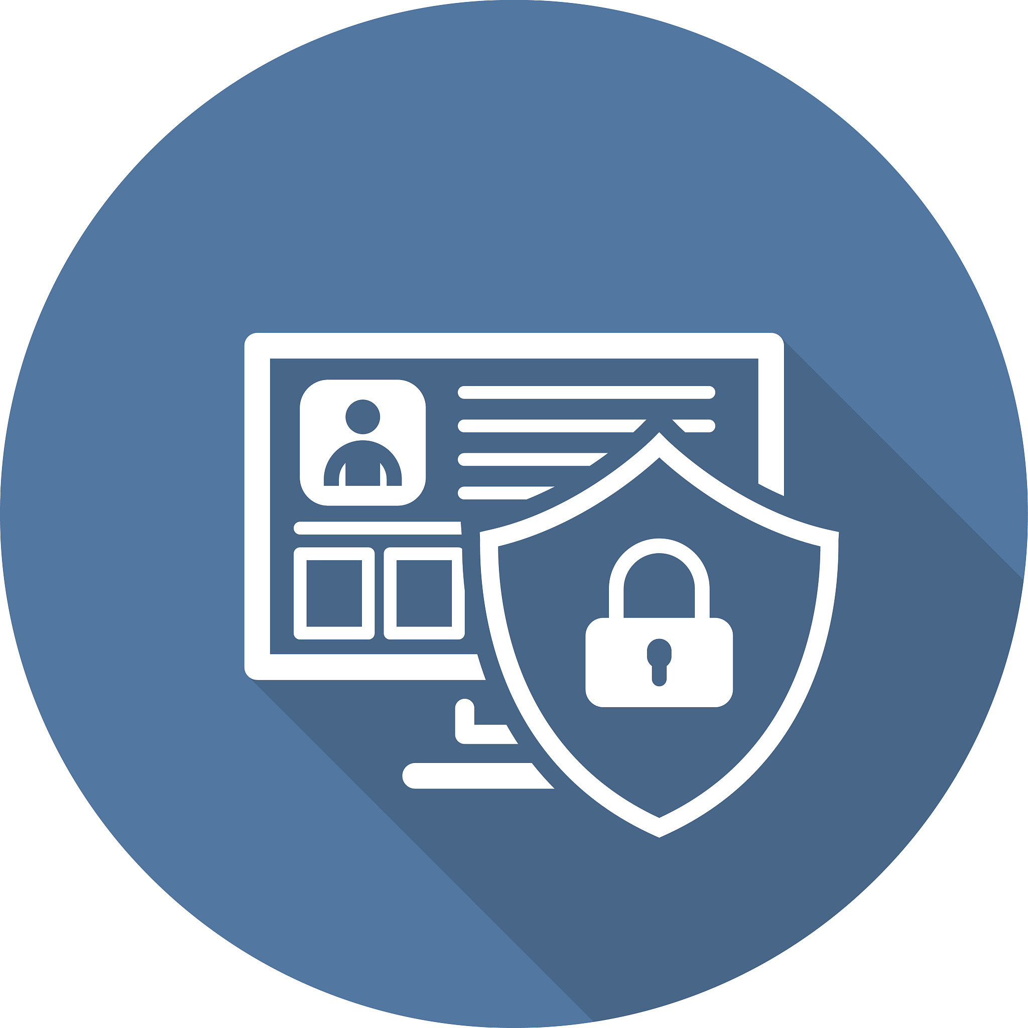private security icon. flat design.