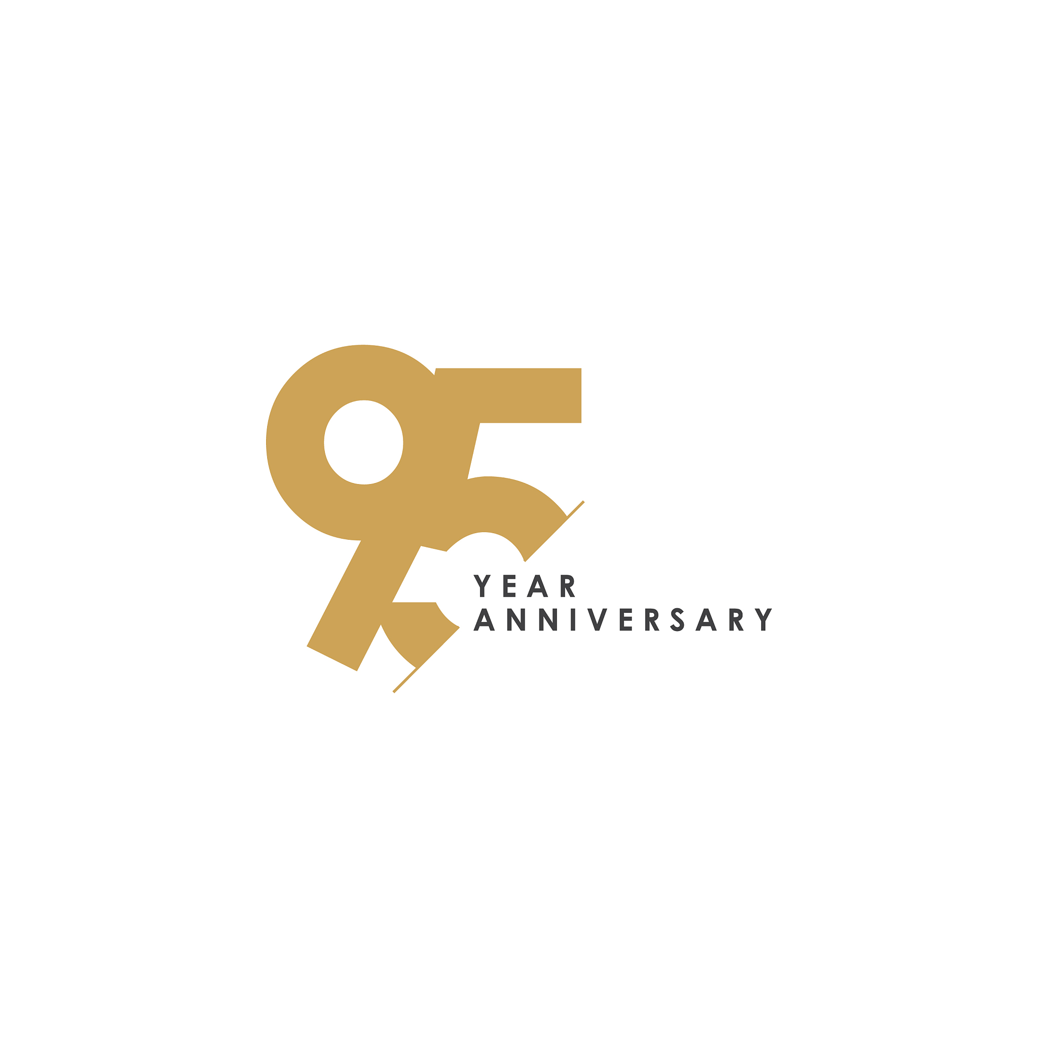 95 year anniversary template design