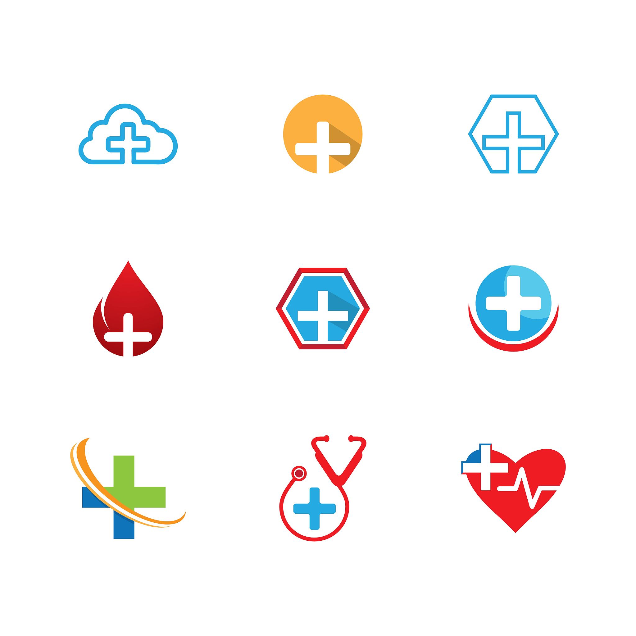 medical cross vector icon