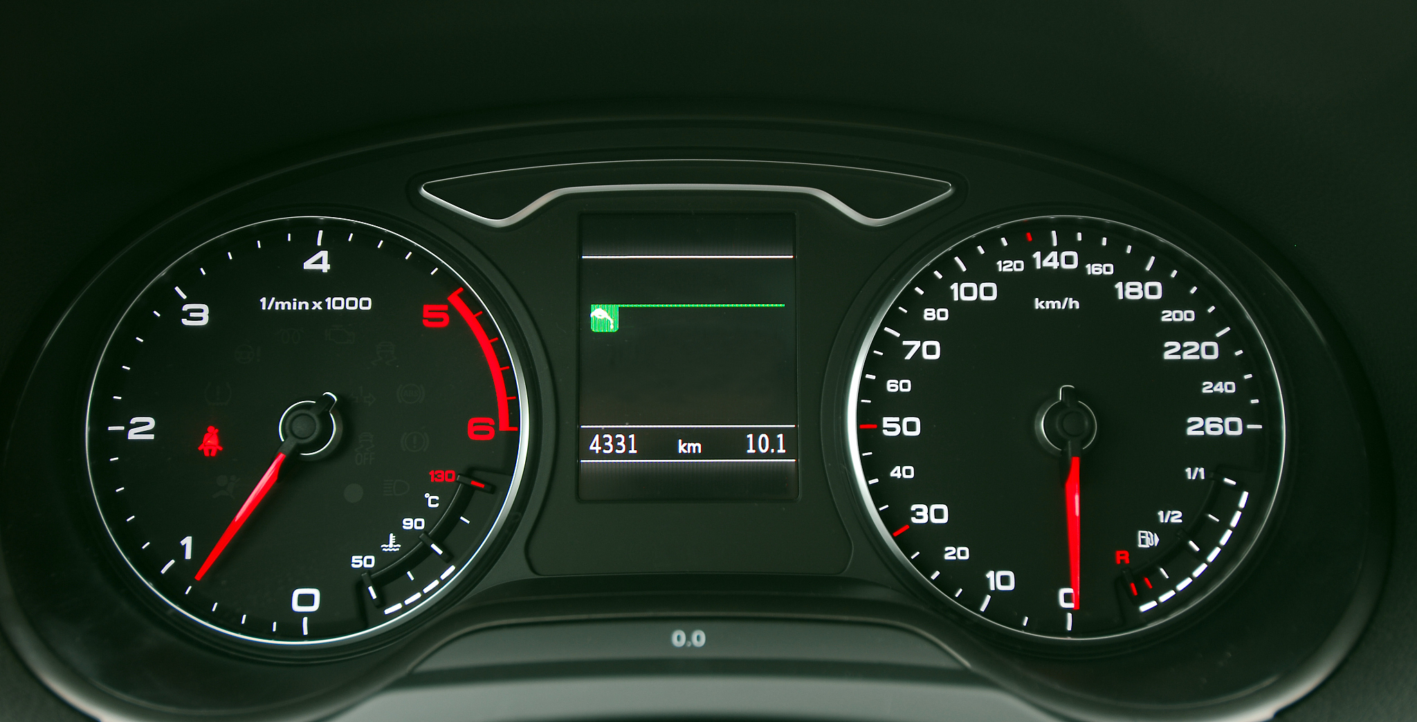 car illuminated dashboard