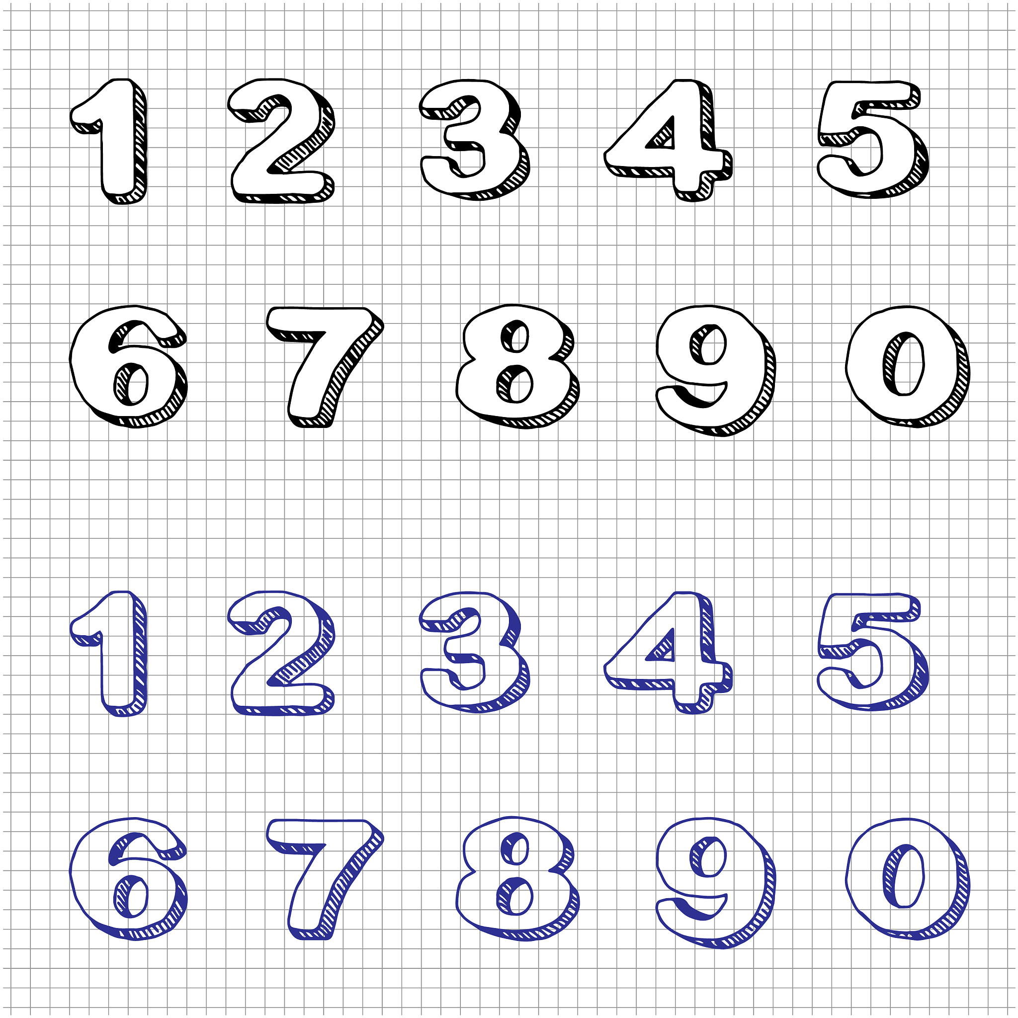 数字2的写法：从阿拉伯数字到手写