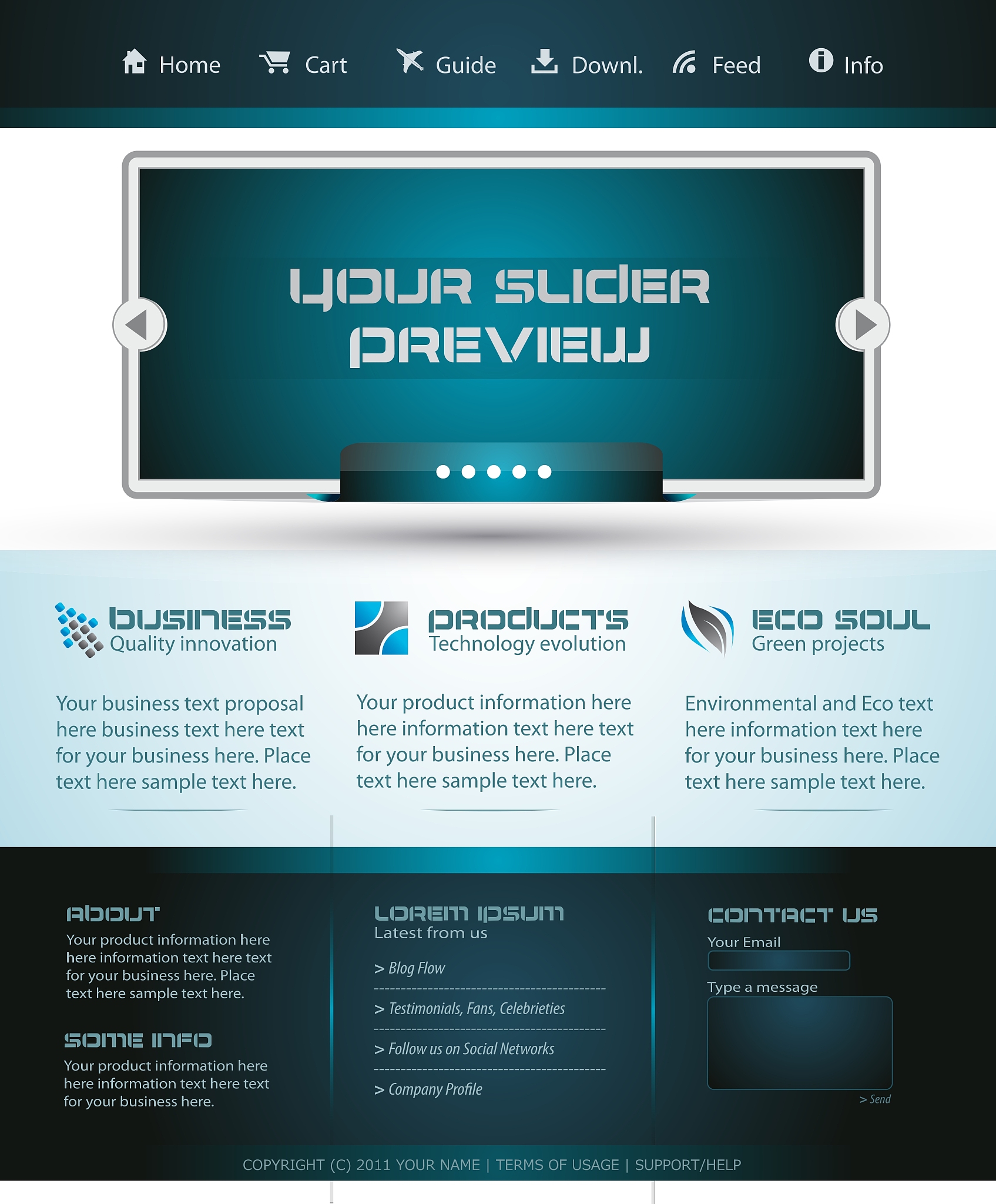 business web template