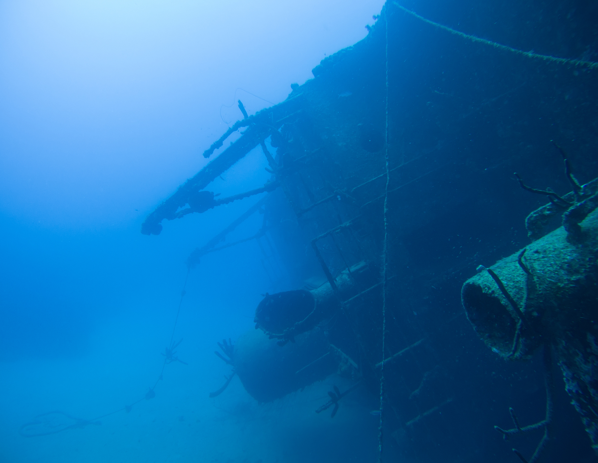 ship wreck in the caribbean sea