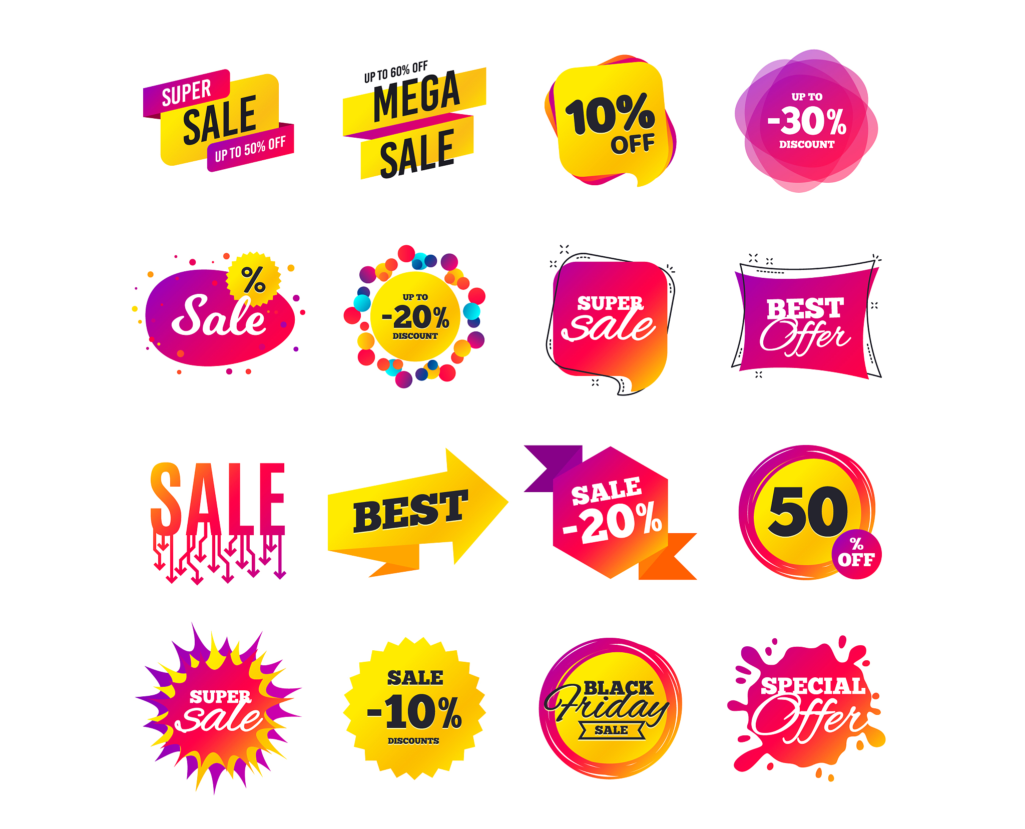 sale banner templates special offer tags