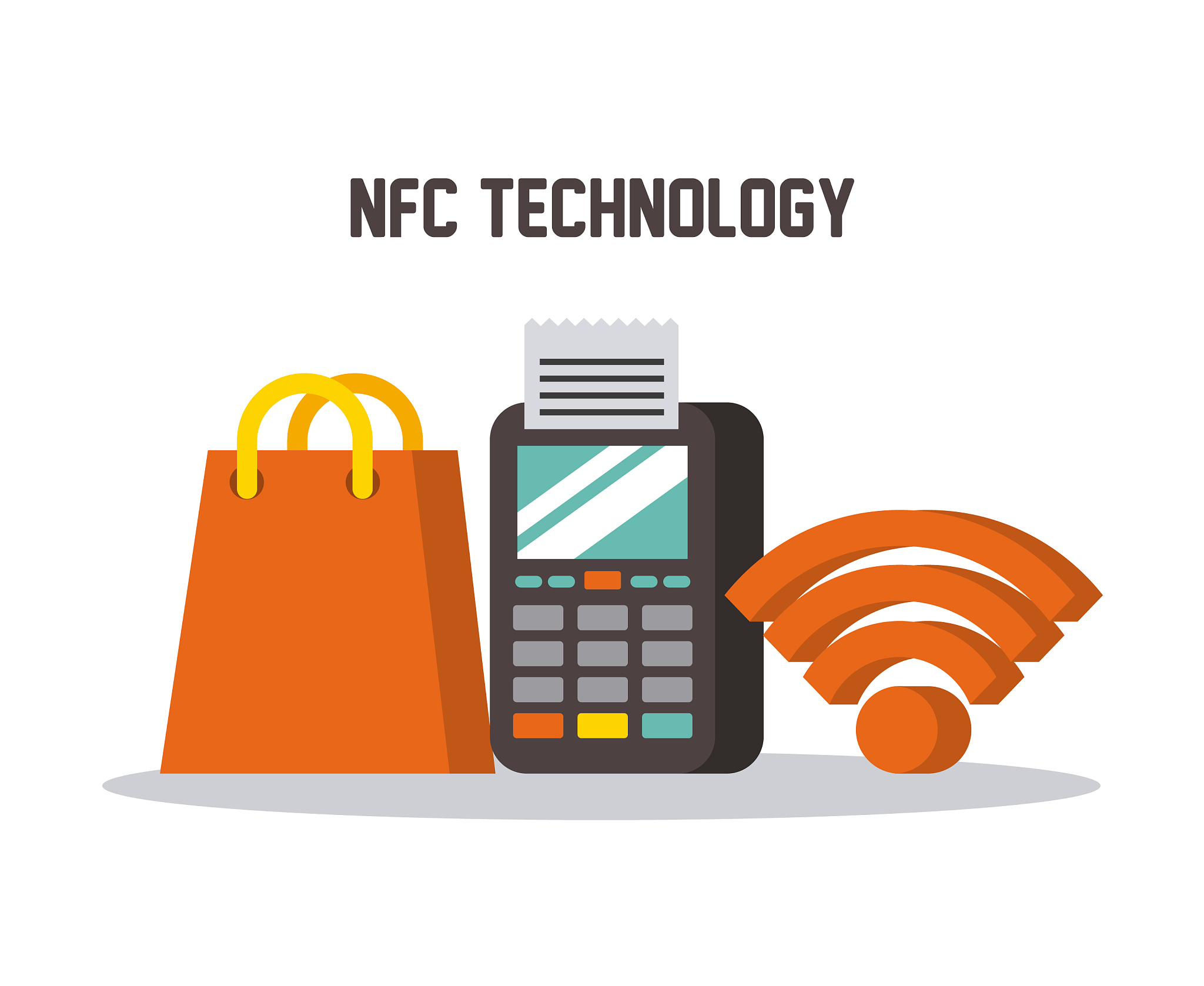 nfc technology dataphone wifi shop gift bag online