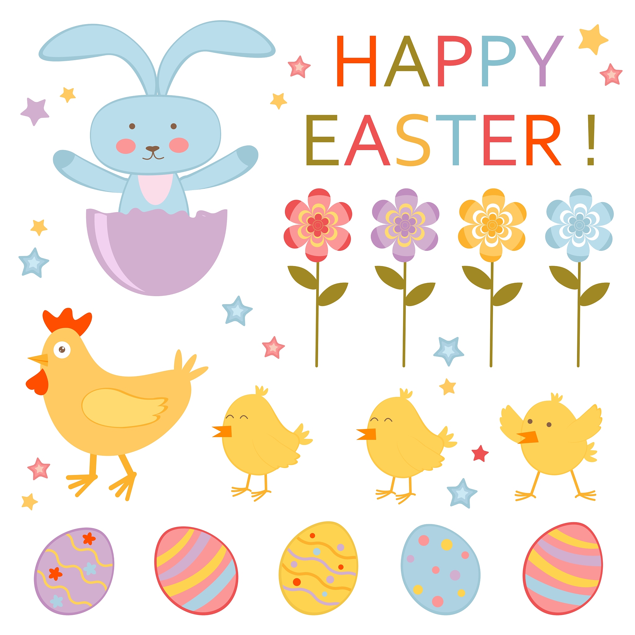 cute easter set