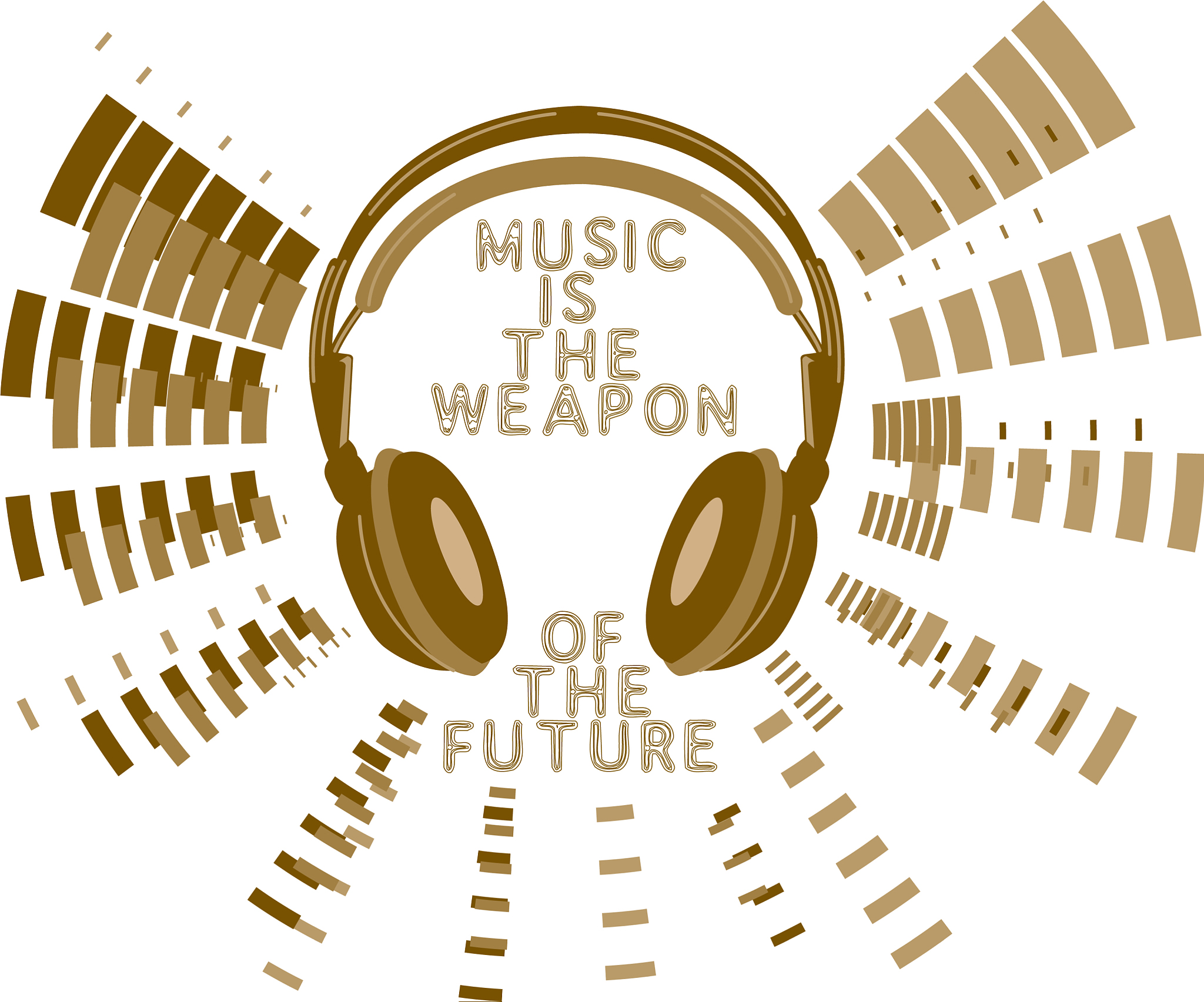 music slogan print