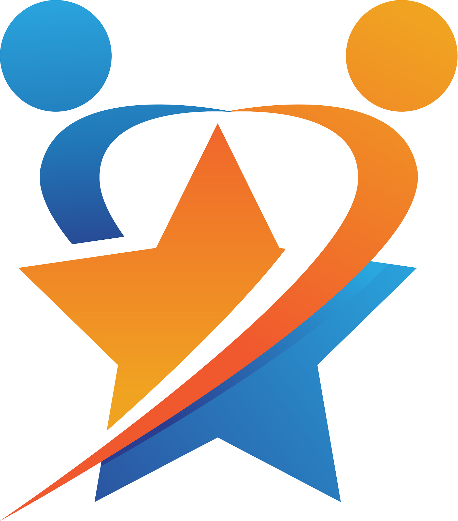 leadership star icon template