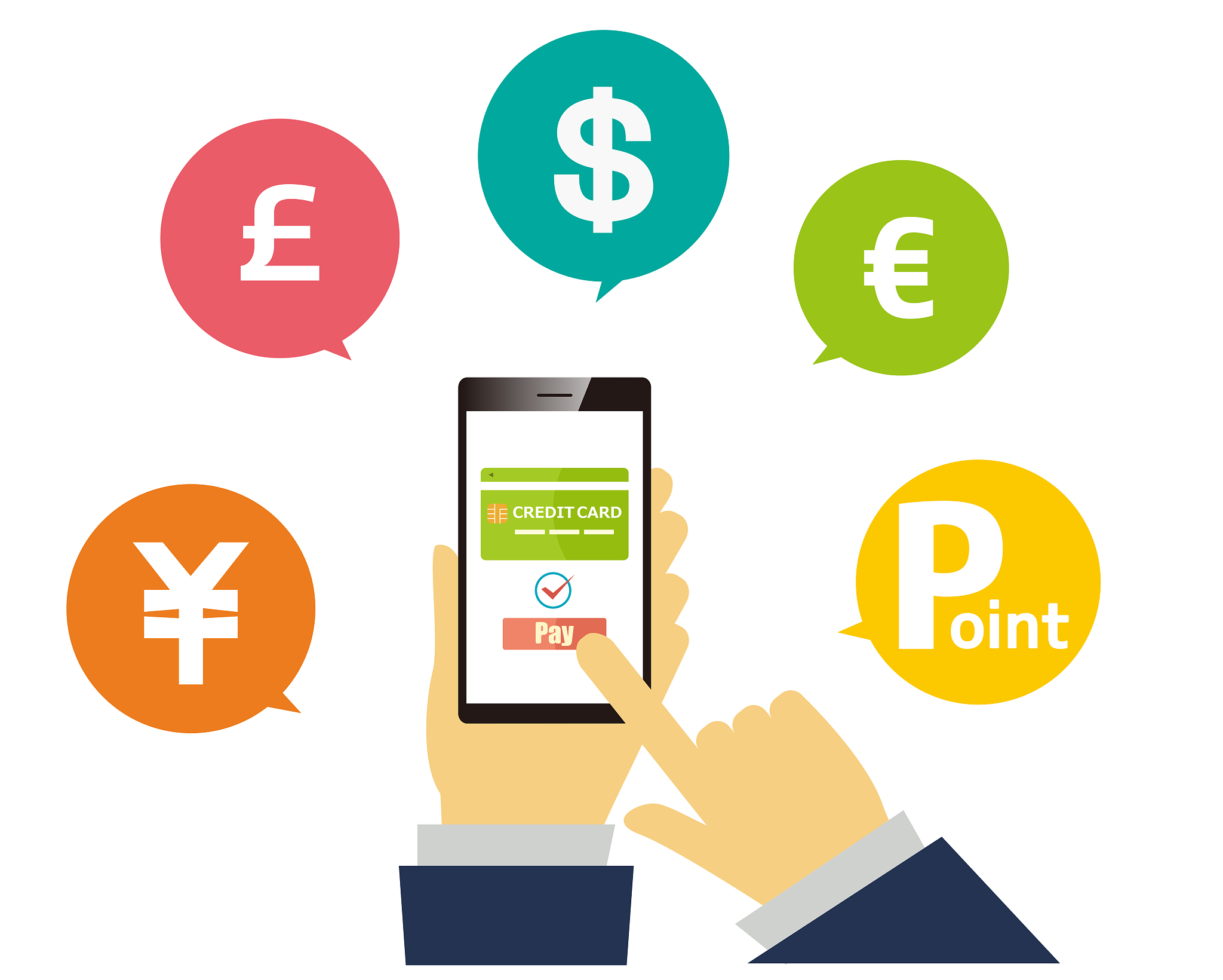 online payment. smartphone. vector illustration . electronic pay