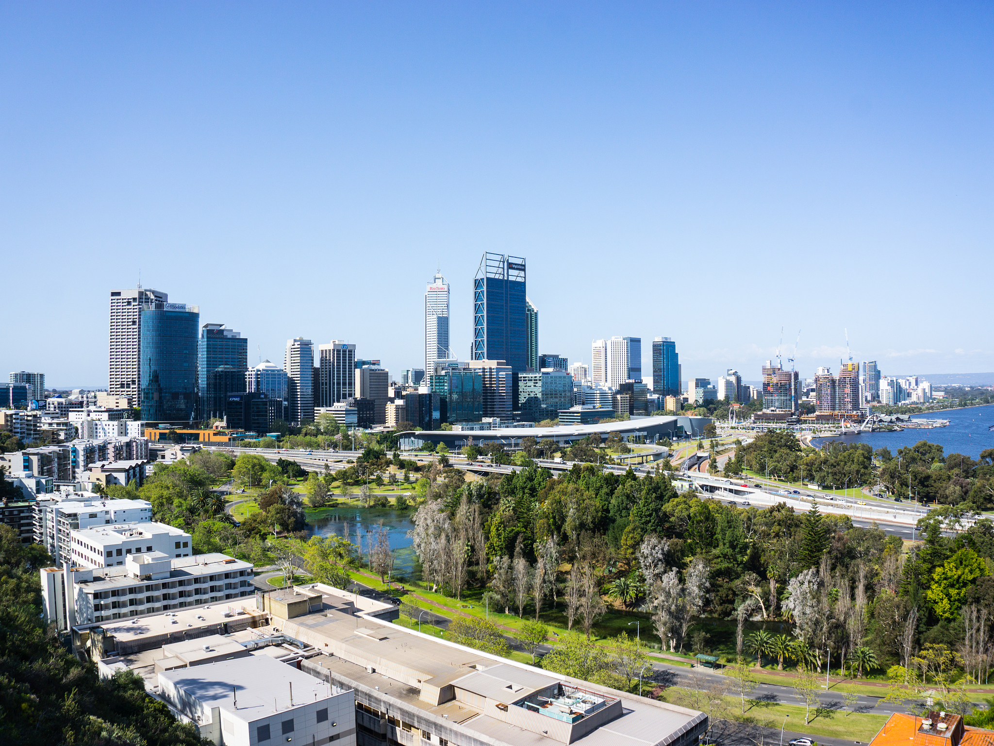 perth cityscape in australia