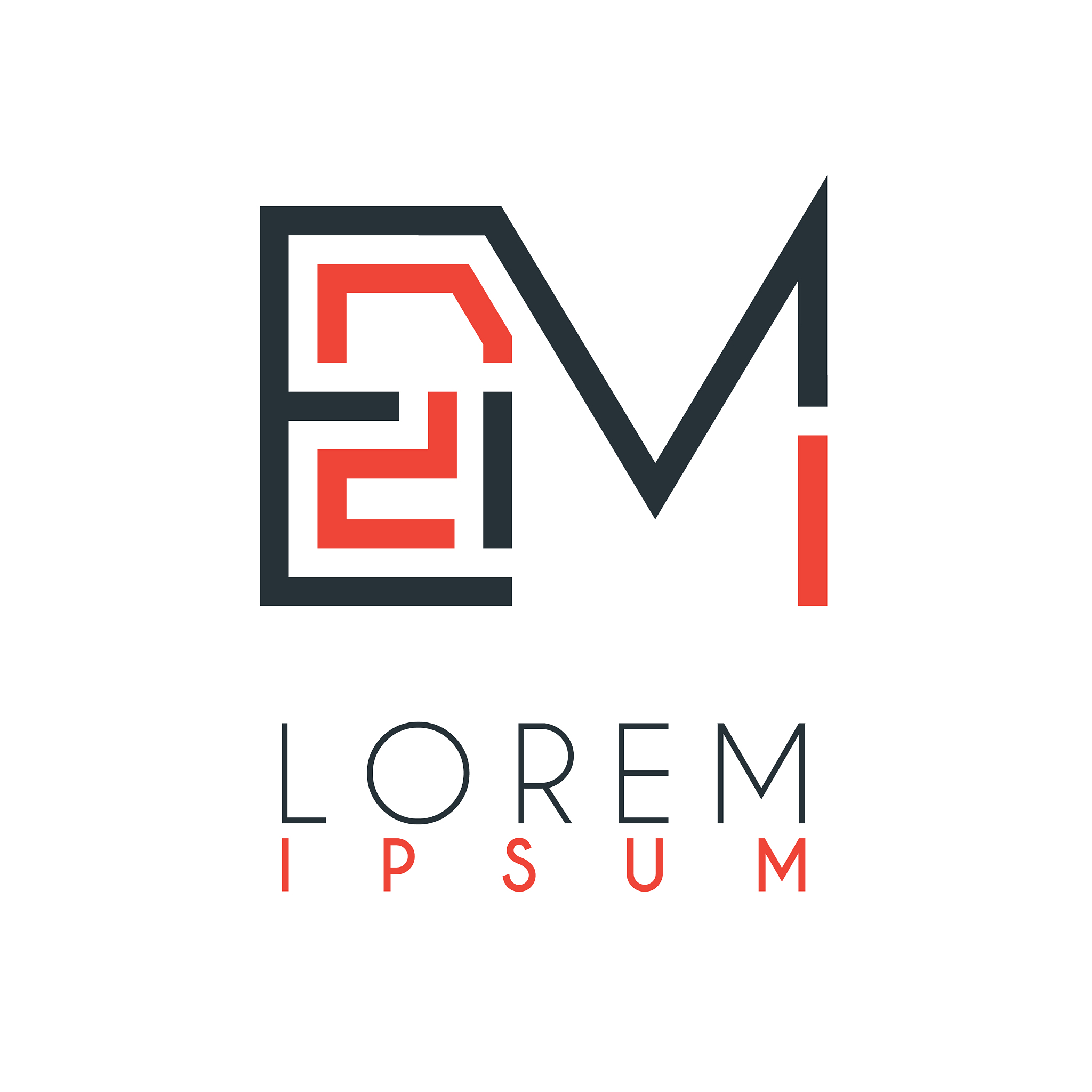 the logo between letter e and letter m or em