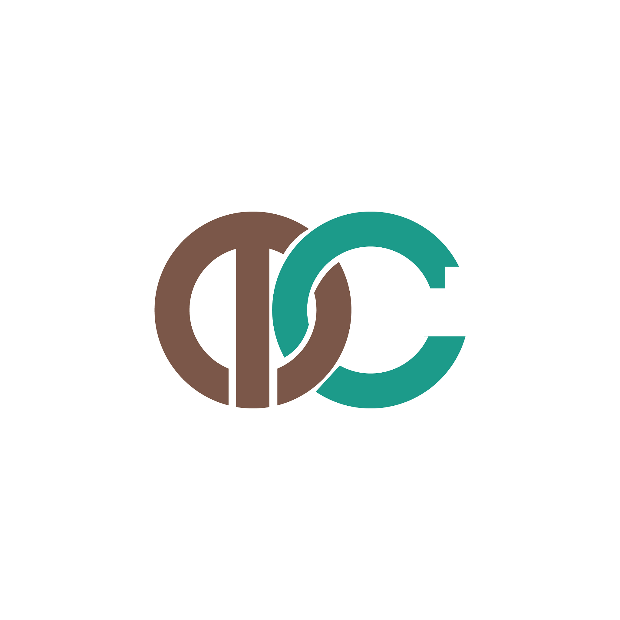 initial letter mc or cm logo design template
