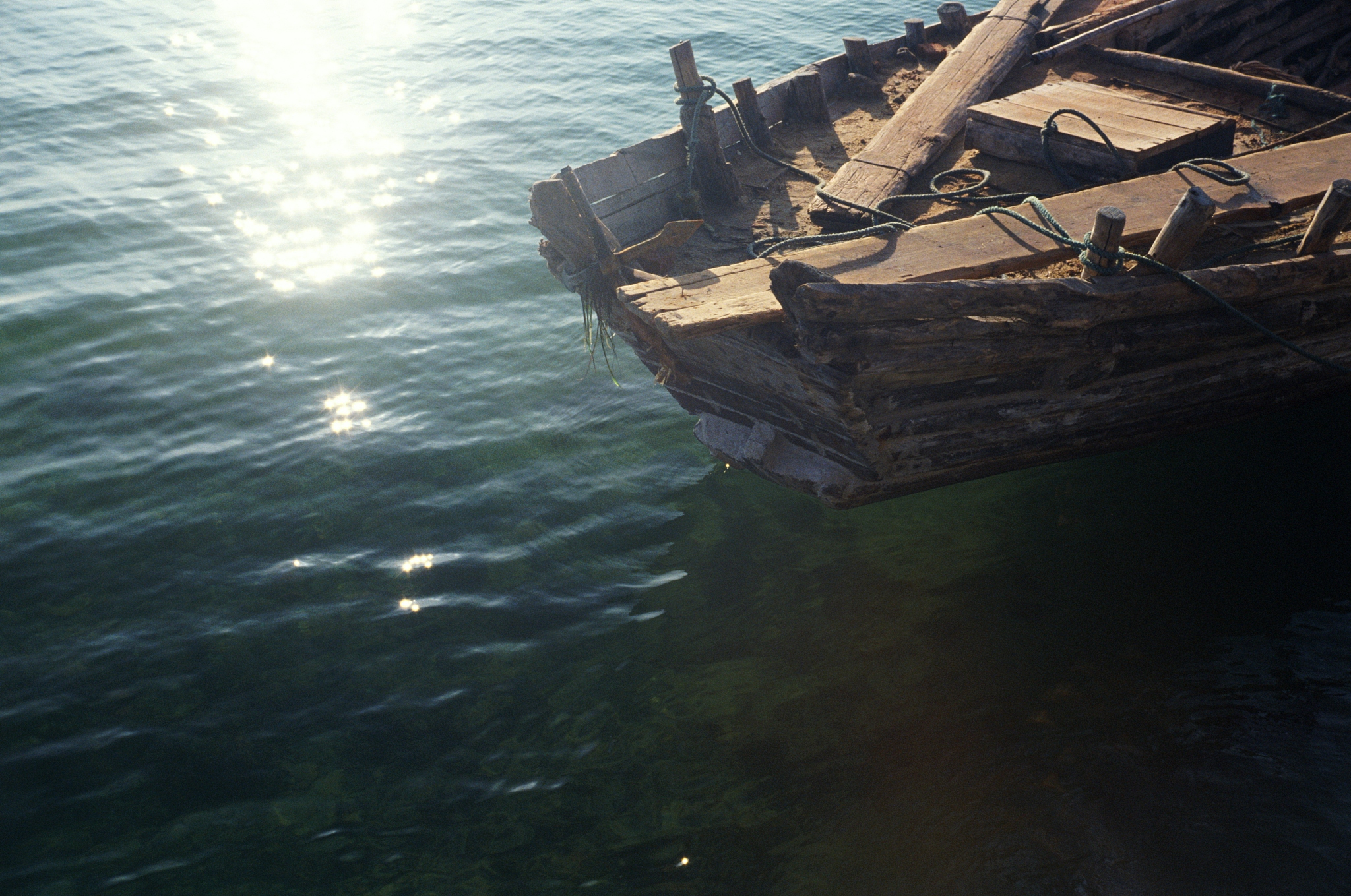 old fish boat, penglai, shandong province, peoples republic of c