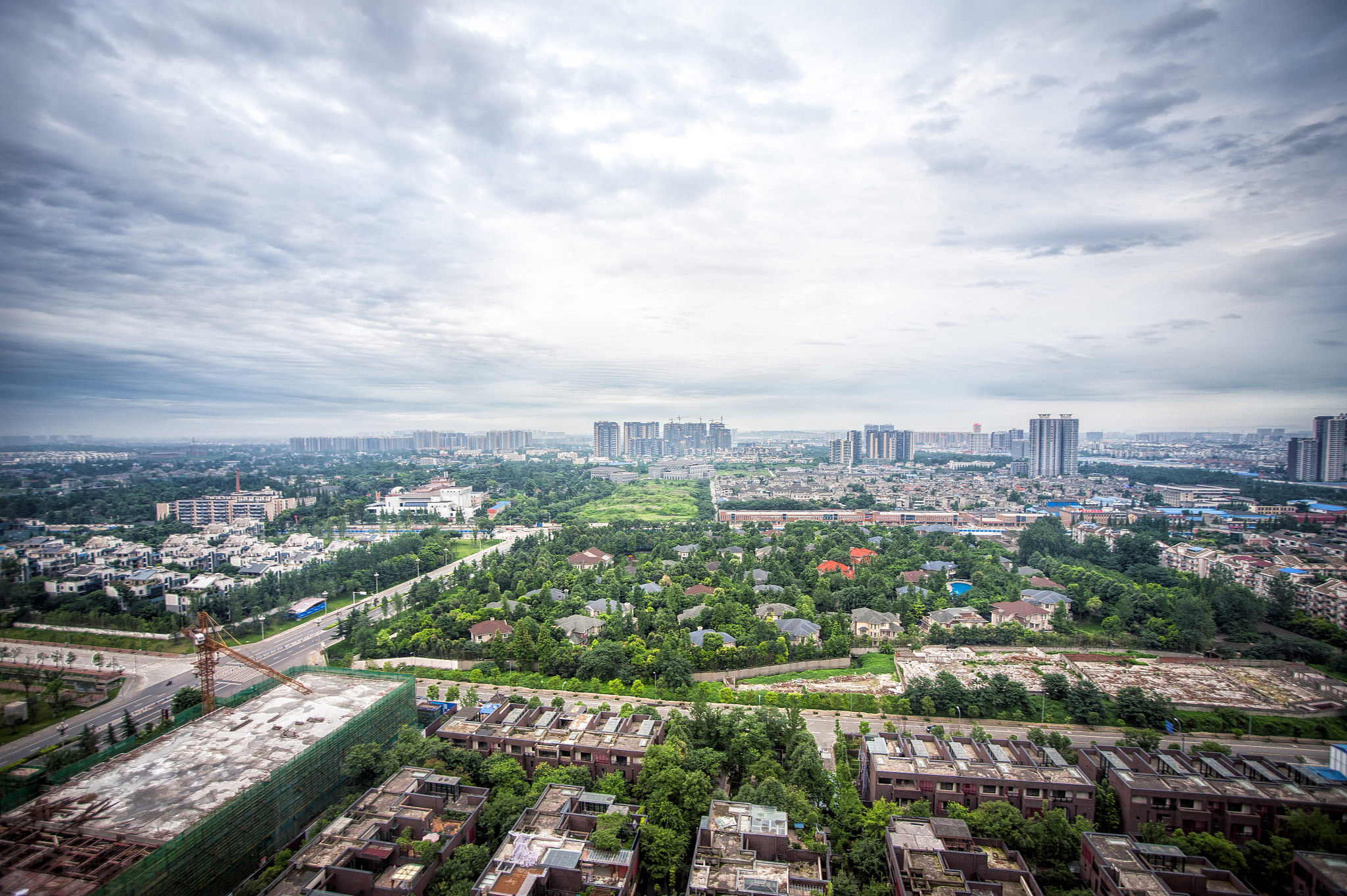cityscape of chengdu, china