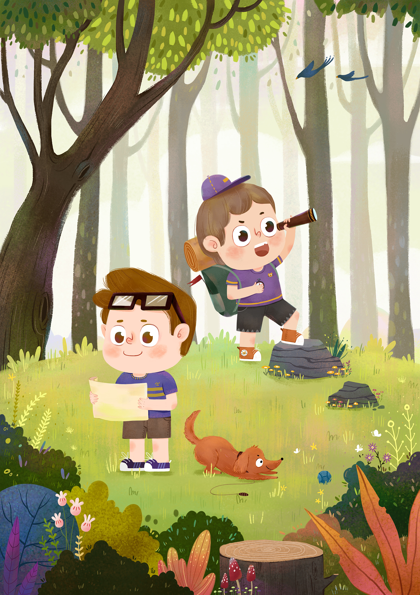 儿童系列插画文案