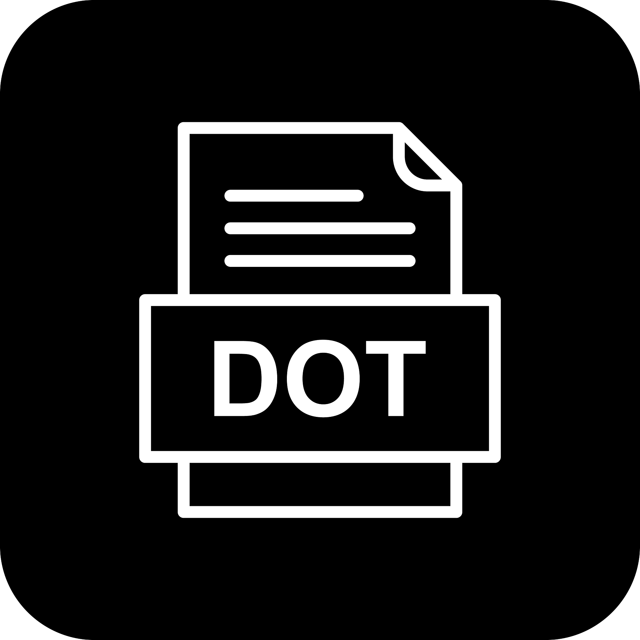 dot file document icon