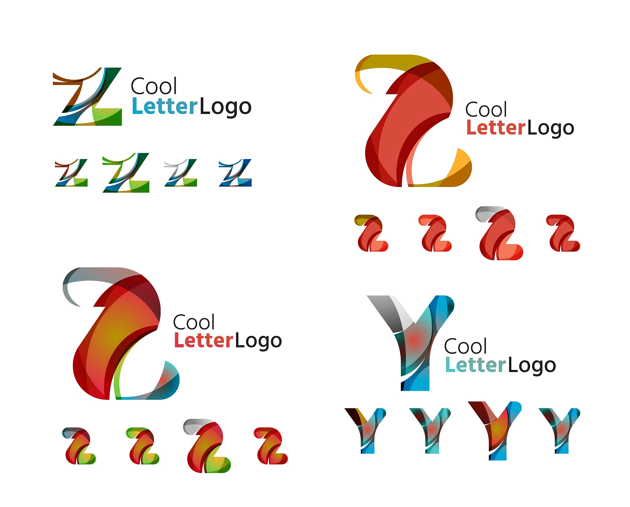 letter business emblem collection
