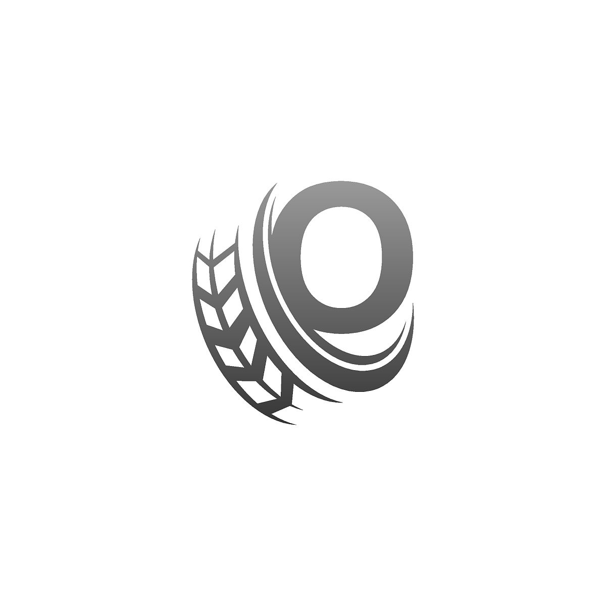 字母o与拖轮图标设计模板插图