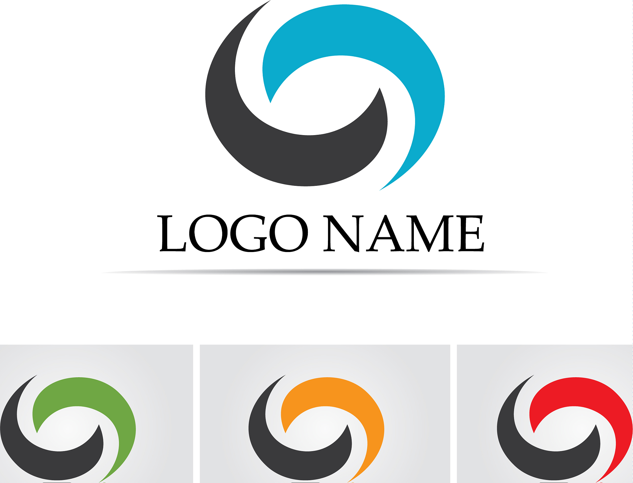 letter c logo template design